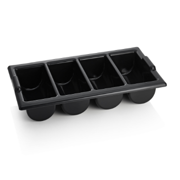 Picture of Was Germany Cutlery Tray GN 1/1 Black Polyethylene