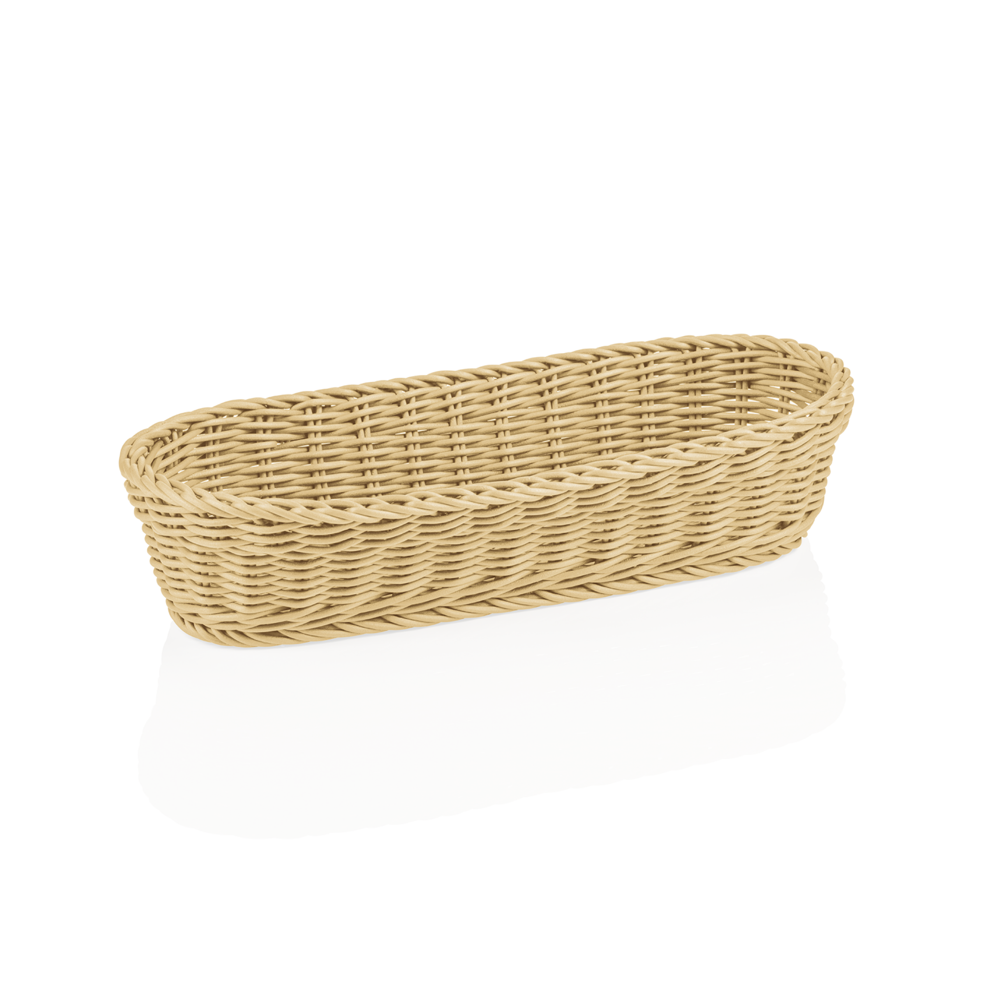 Picture of Weaver Pro Baguette Basket Oval 40x16x8 cm Light Beige Polypropylene - 5075340