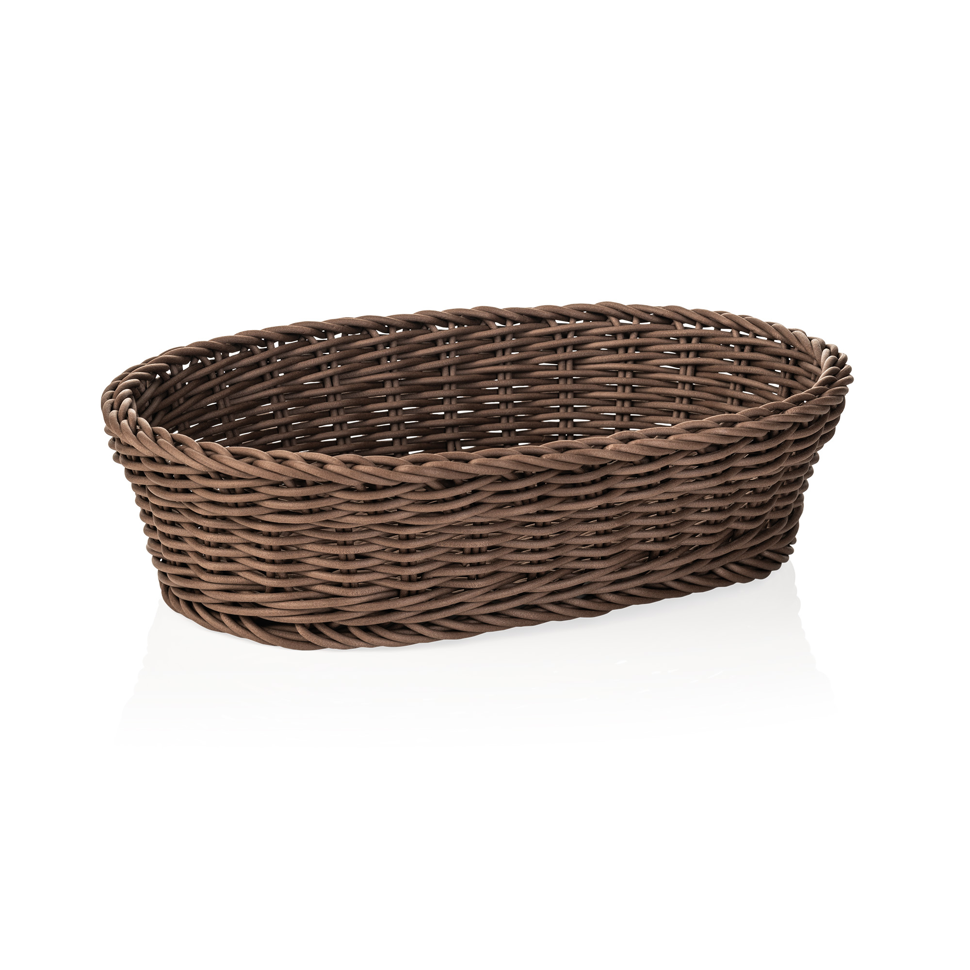 Picture of Weaver Pro Oval Basket 28x16x8 cm Brown Polypropylene - 5075128