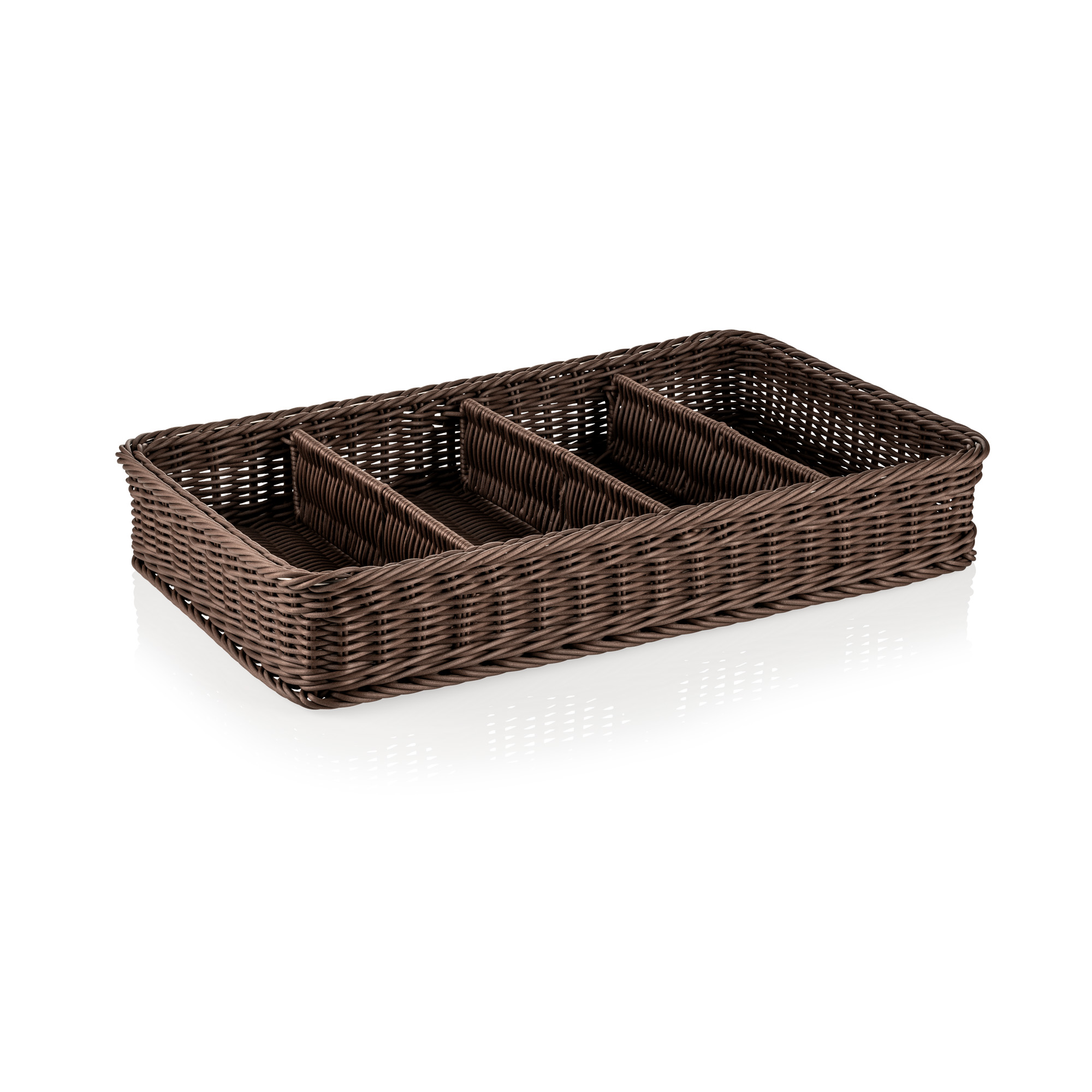 Picture of Weaver Pro GN Cutlery Basket 1/1 Brown Polypropylene - 5079111