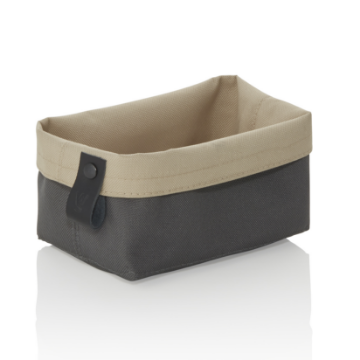 Picture of Was Germany Flip Tetron Reversible Bread Basket, Light Grey/Khaki