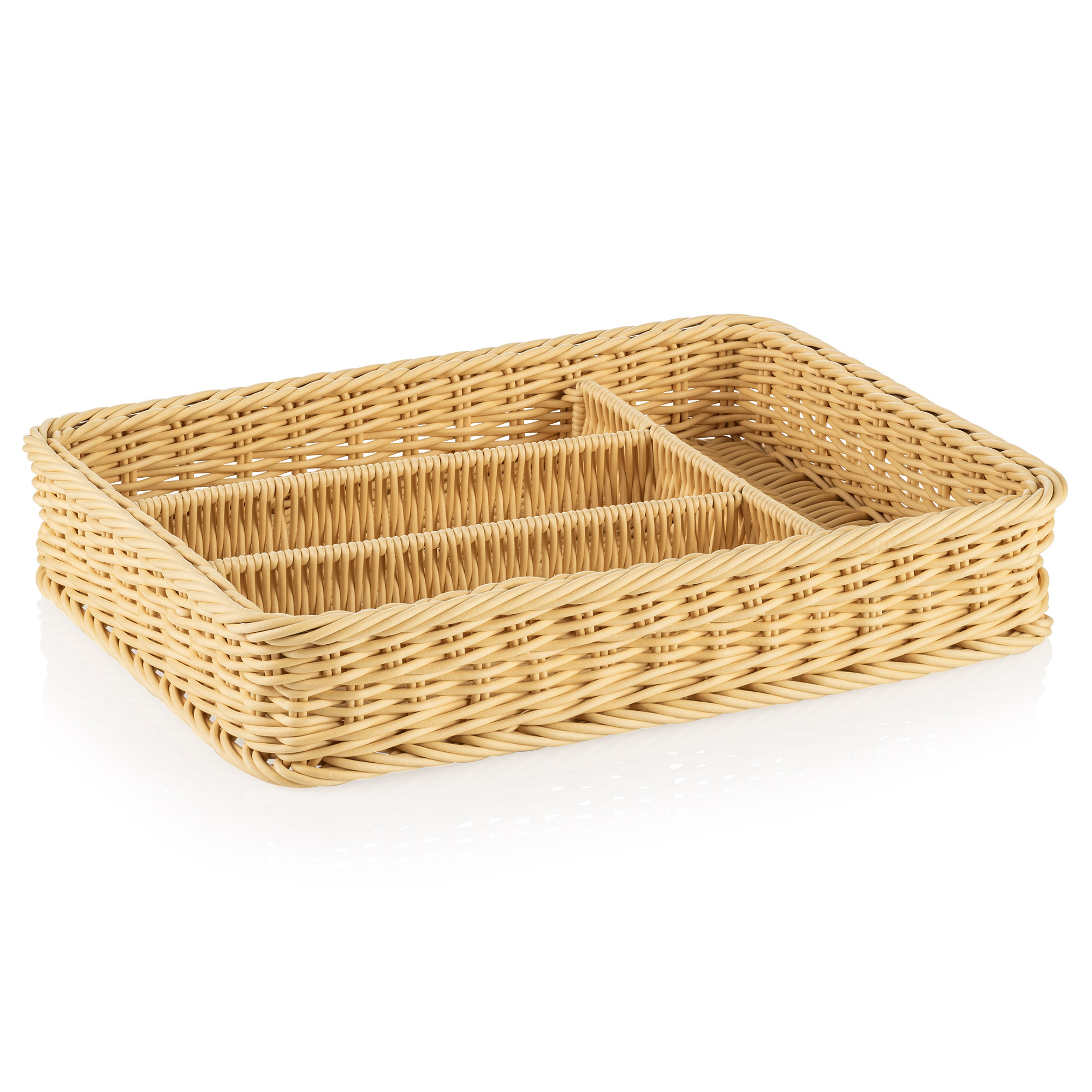 Picture of Weaver Pro Cutlery Basket Light Beige Polypropylene 40x30x6.5 cm - 5078340