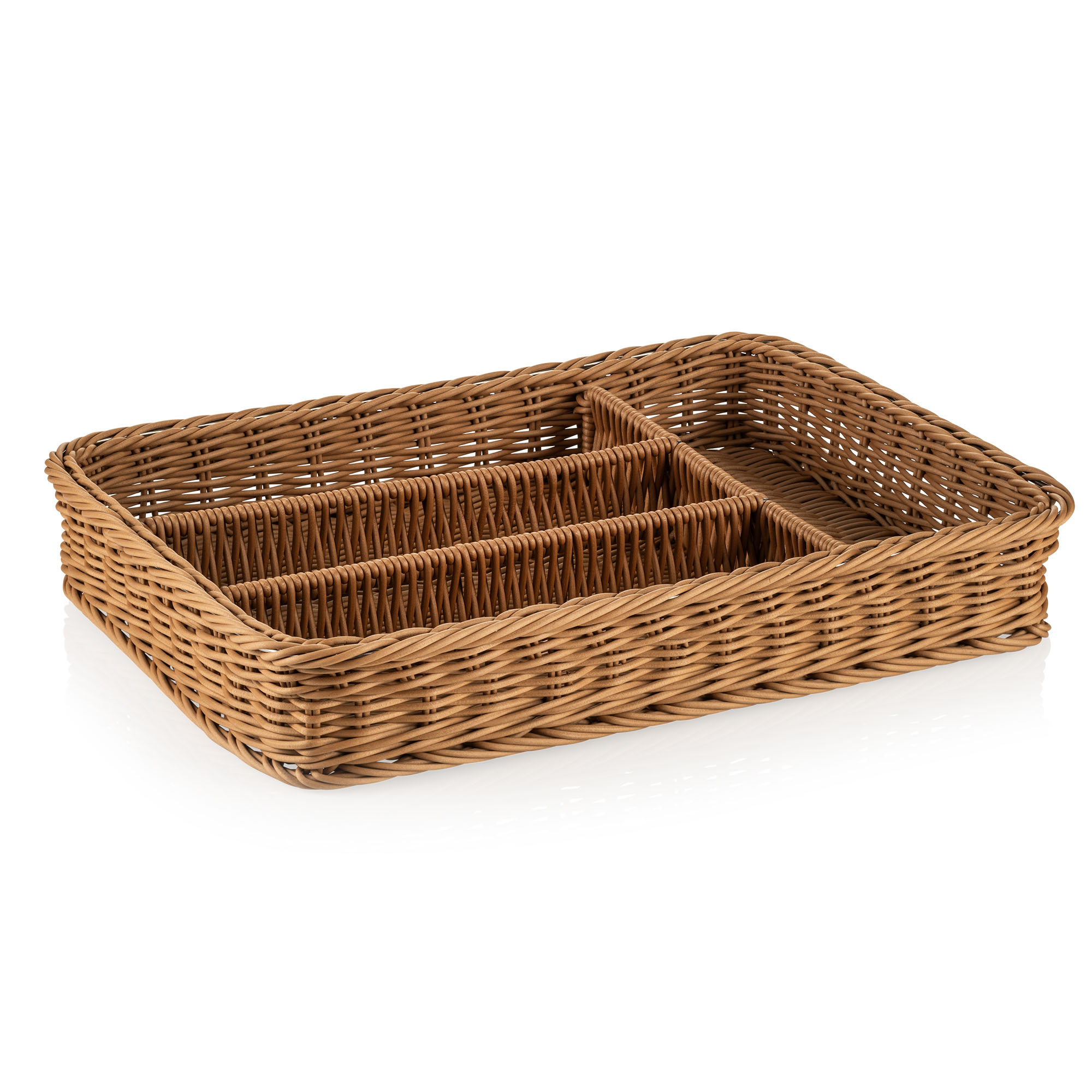Picture of Weaver Pro Cutlery Basket Beige Polypropylene 40 x 30 x 6.5 cm - 5078240