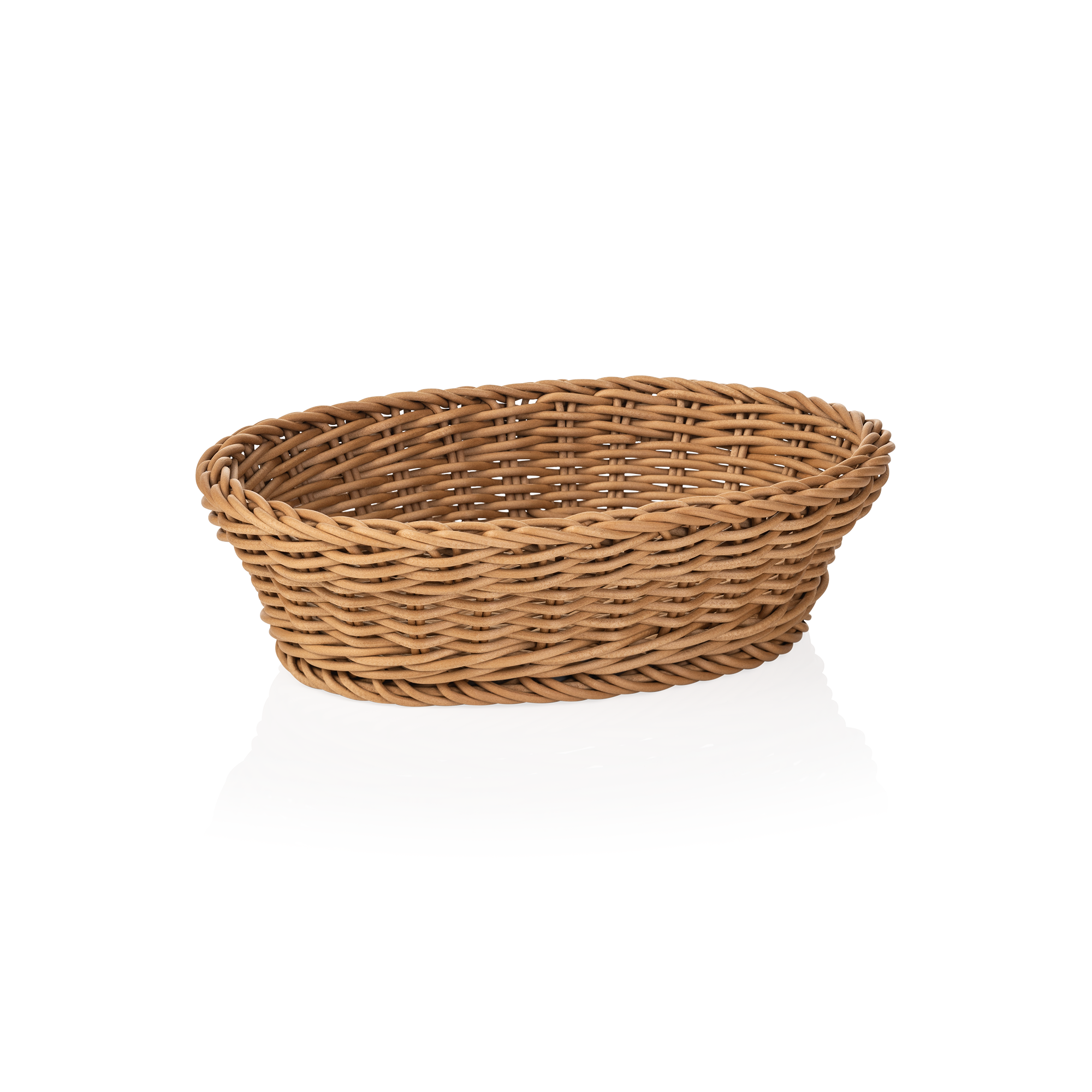 Picture of Weaver Pro Oval Polypropylene Basket Beige 25x19x6.5 cm - 5073225