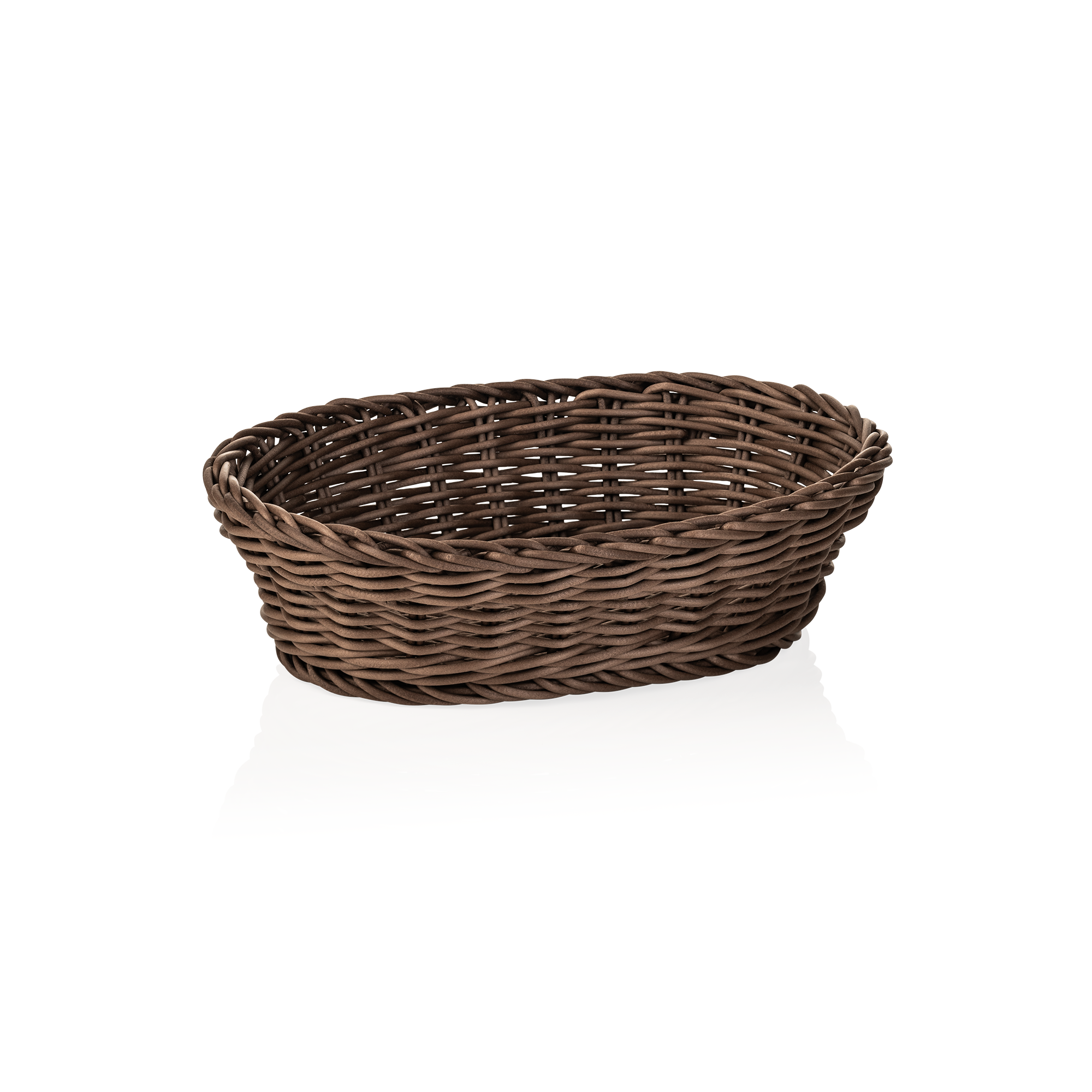 Picture of Weaver Pro Oval Polypropylene Basket 25x19 cm Brown - 5073125