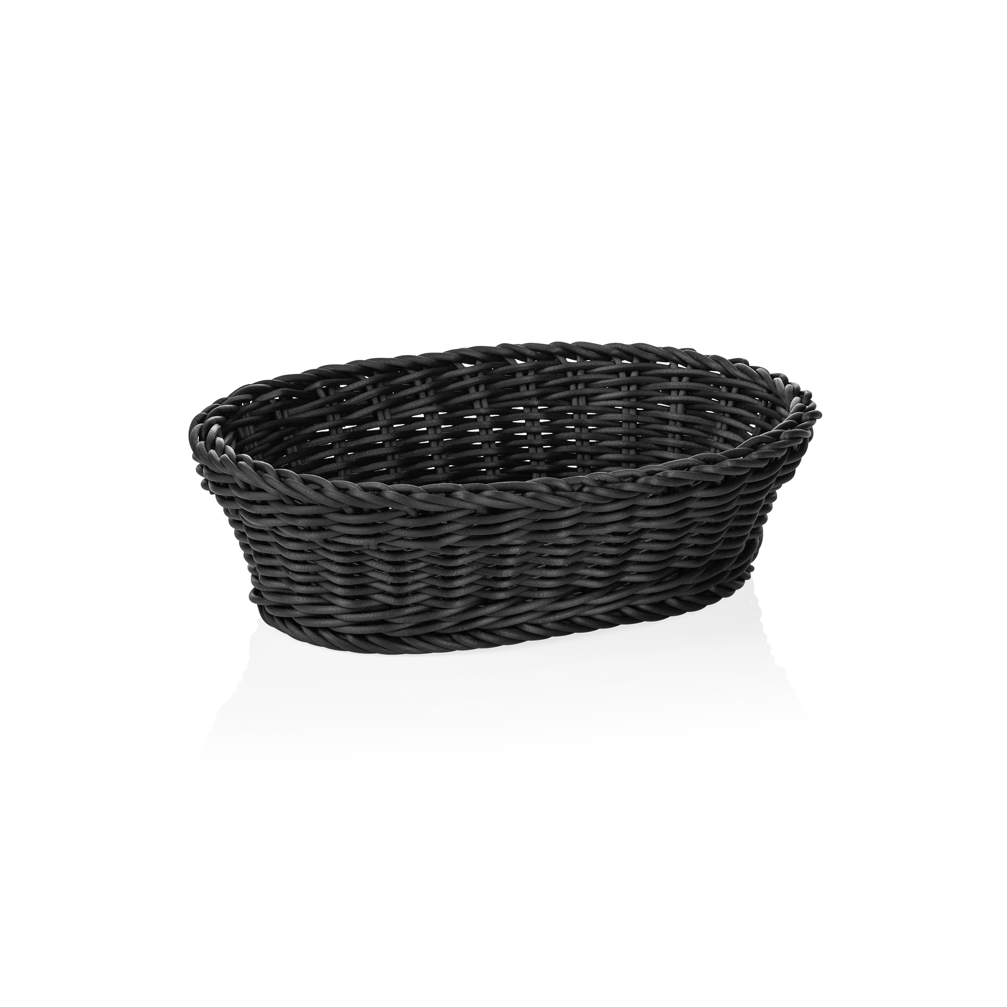 Picture of Weaver Pro Oval Black Polypropylene Basket 25x19 cm - 5073025