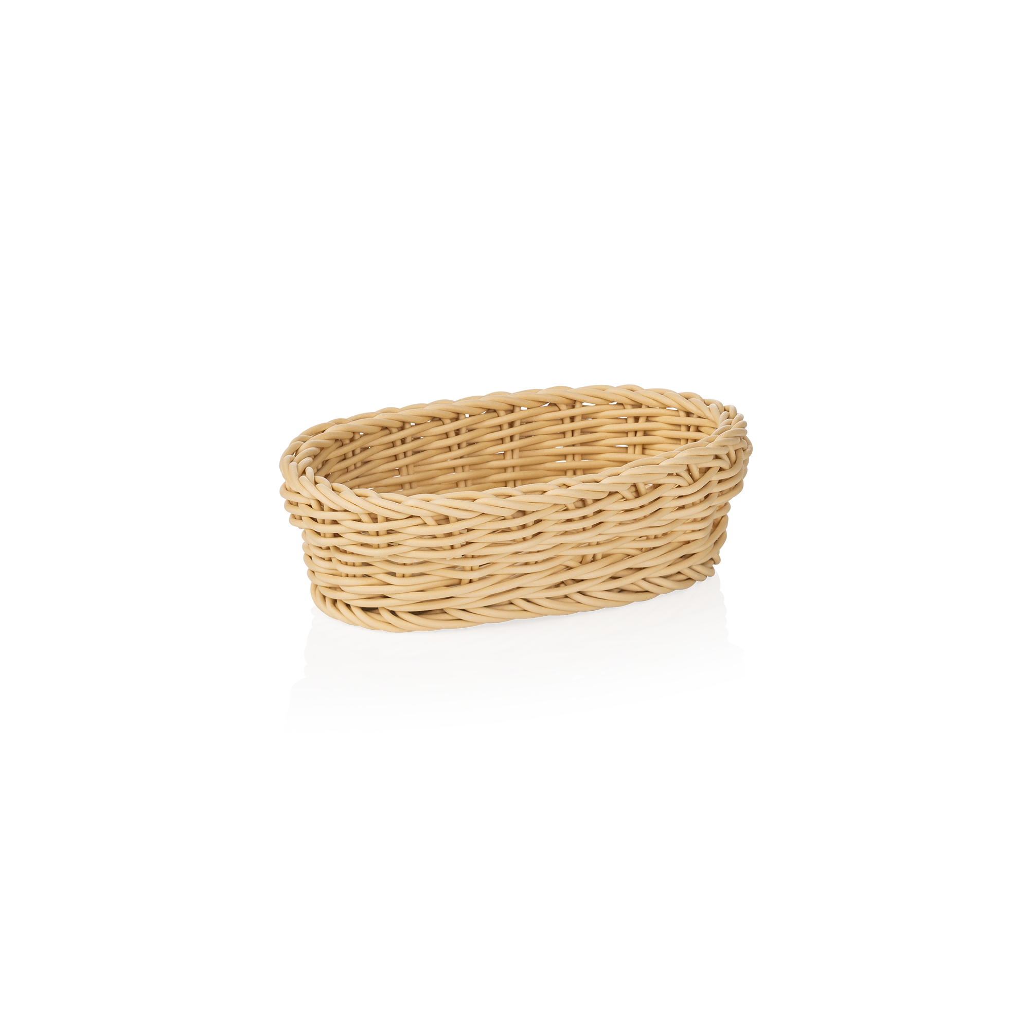 Picture of Weaver Pro Oval Basket Light Beige Polypropylene 19x12 cm - 5073319