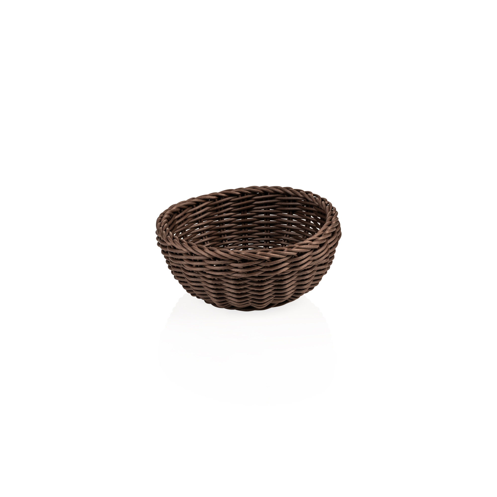 Picture of Weaver Pro Basket Polypropylene Dark Brown Dia 20 cm Height 8 cm - 5074120