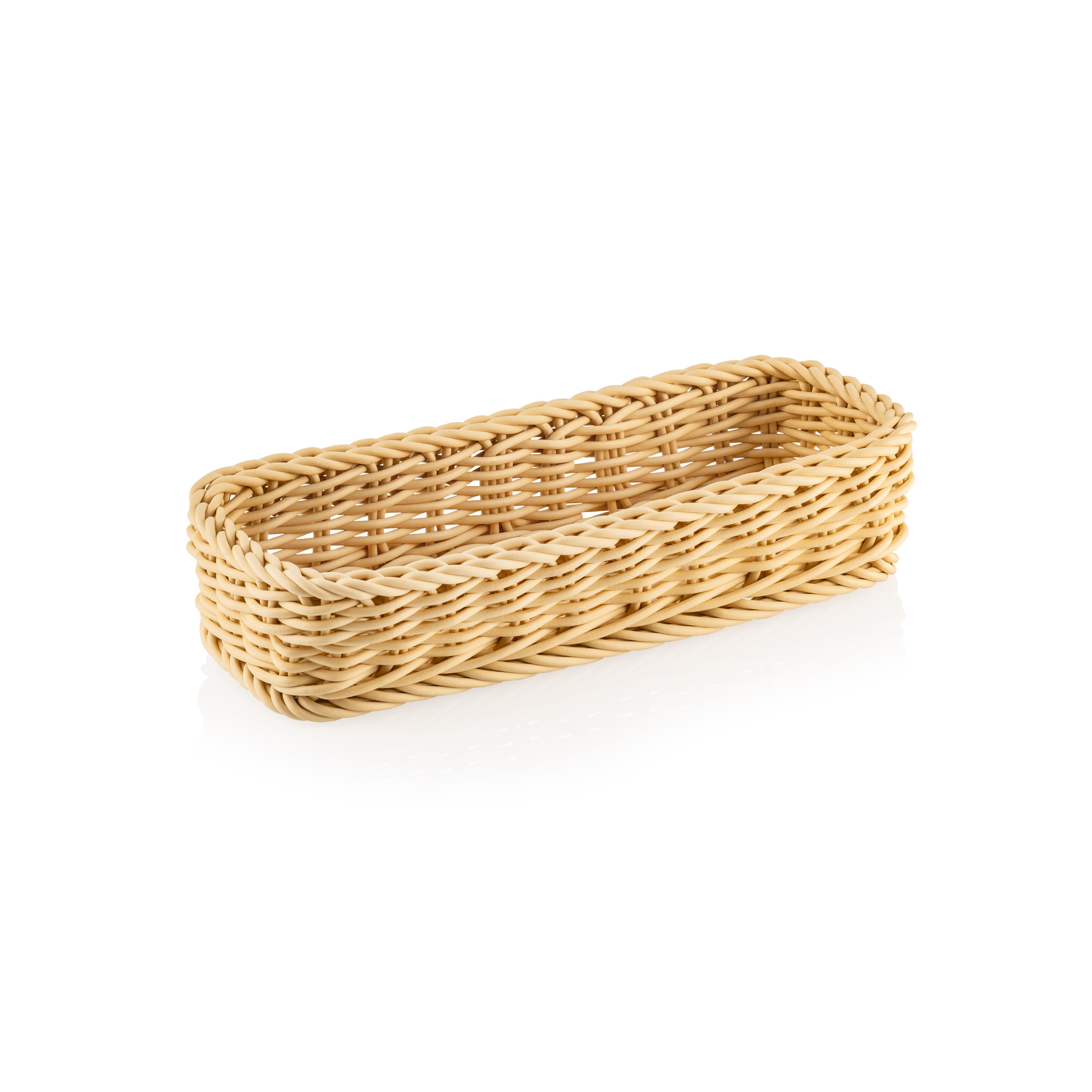 Picture of Weaver Pro Cutlery Basket 27x10x5 cm Light Beige Polypropylene - 5076327