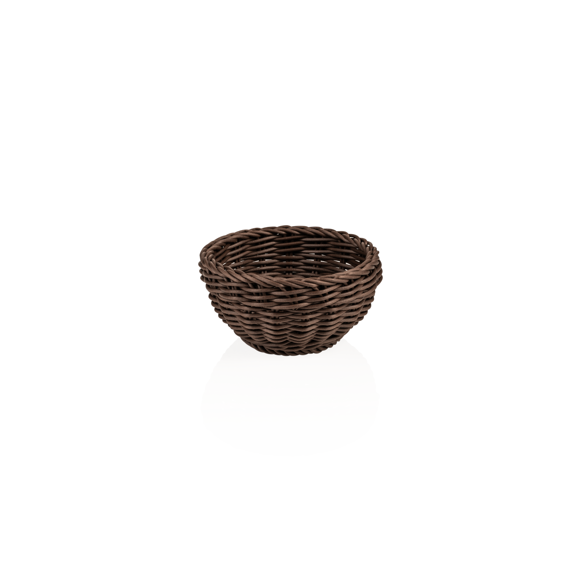 Picture of Weaver Pro Basket Polypropylene Dark Brown Dia 16 cm Height 8 cm - 5074116