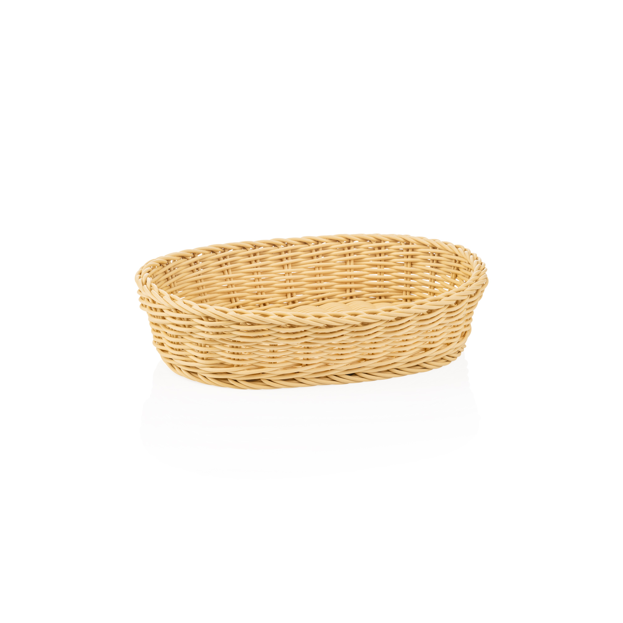 Picture of Weaver Pro Buffet Basket Oval 32x23 cm Light Beige Polypropylene - 5073332