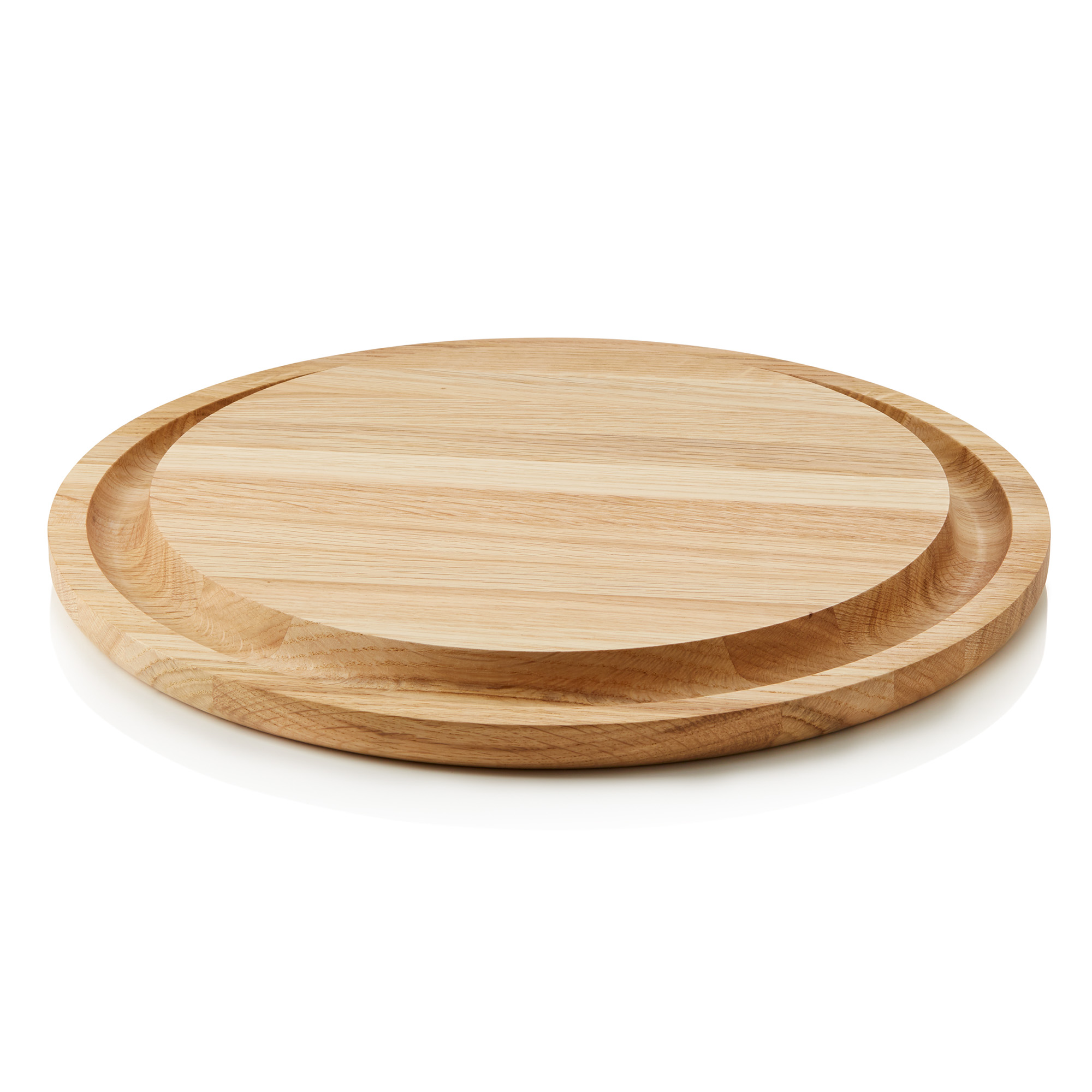 Picture of Pure Oak Buffet Board Dia 35.5 cm Wood - 1892035