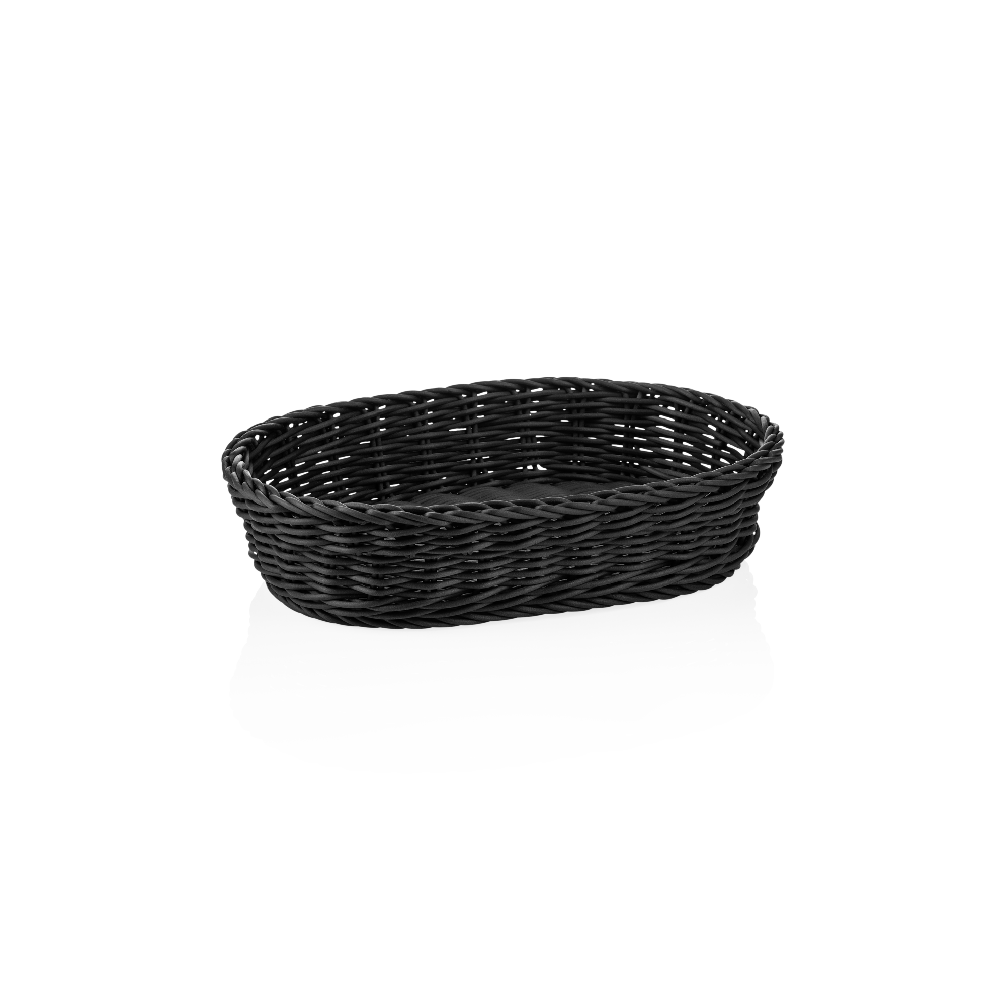 Picture of Weaver Pro Oval Black Polypropylene Basket 32x23x7 cm - 5073032