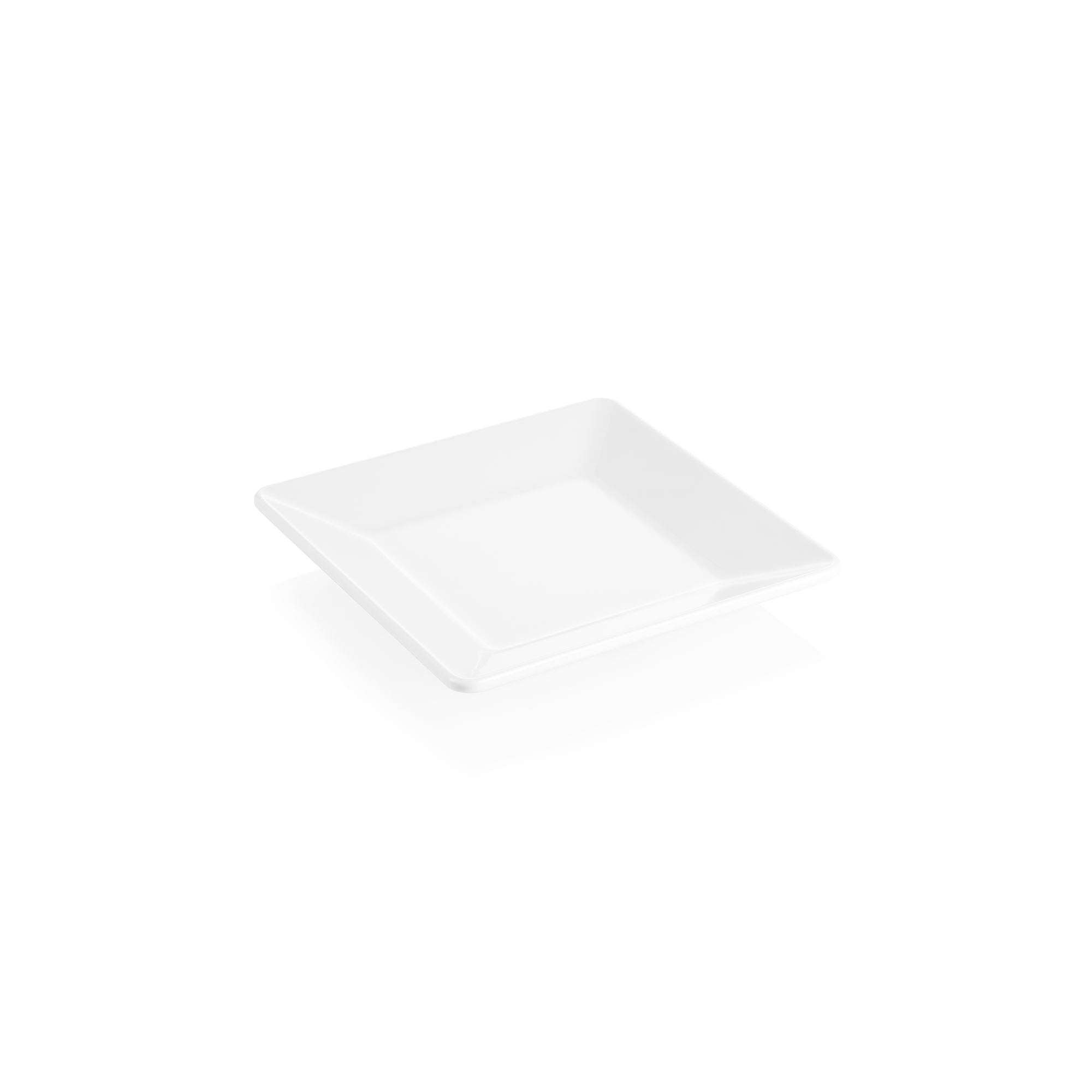 Picture of Day & Night Melamine Plate 18 x 18 cm White - 6701018