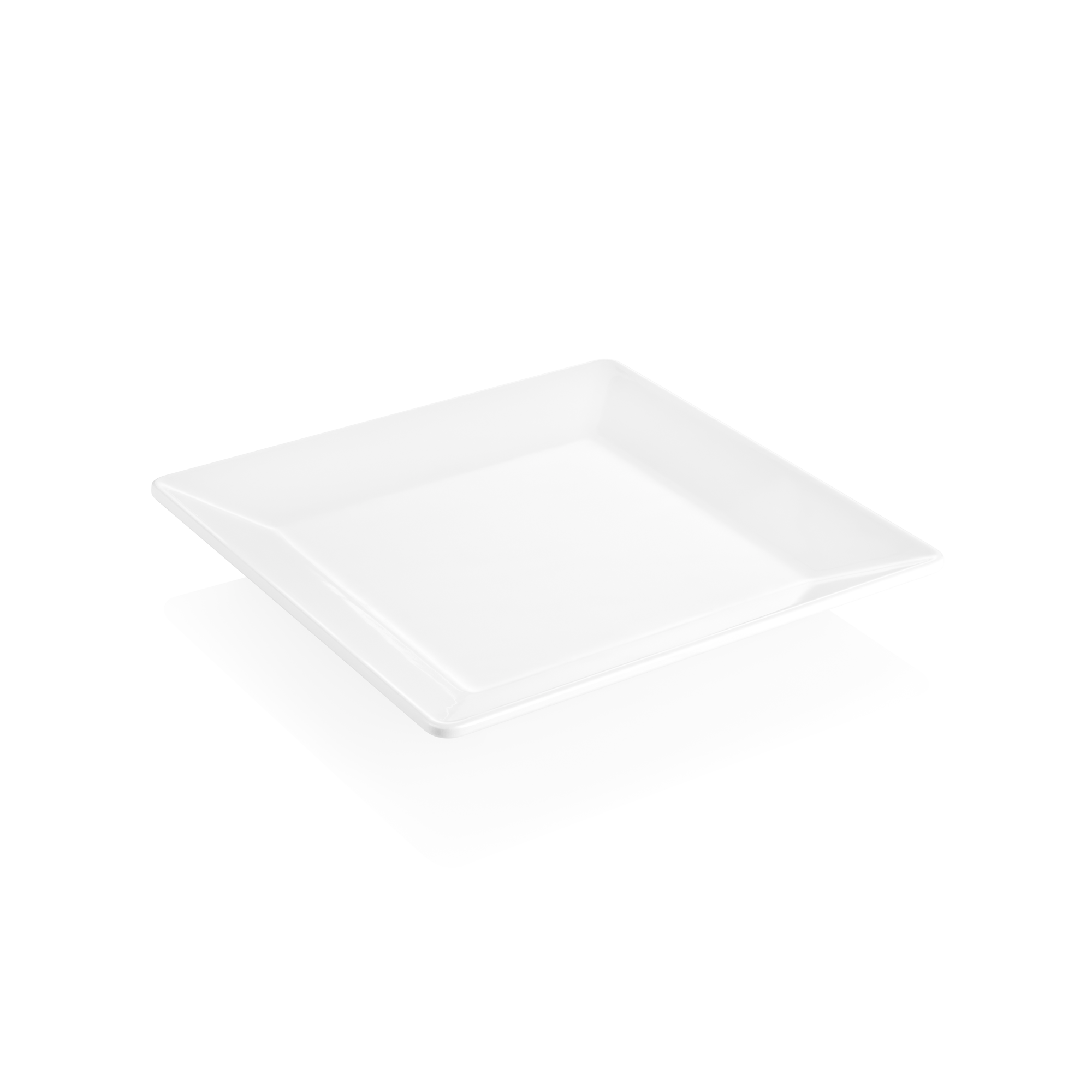 Picture of Day & Night Melamine Plate 26 x 26 cm White - 6701026
