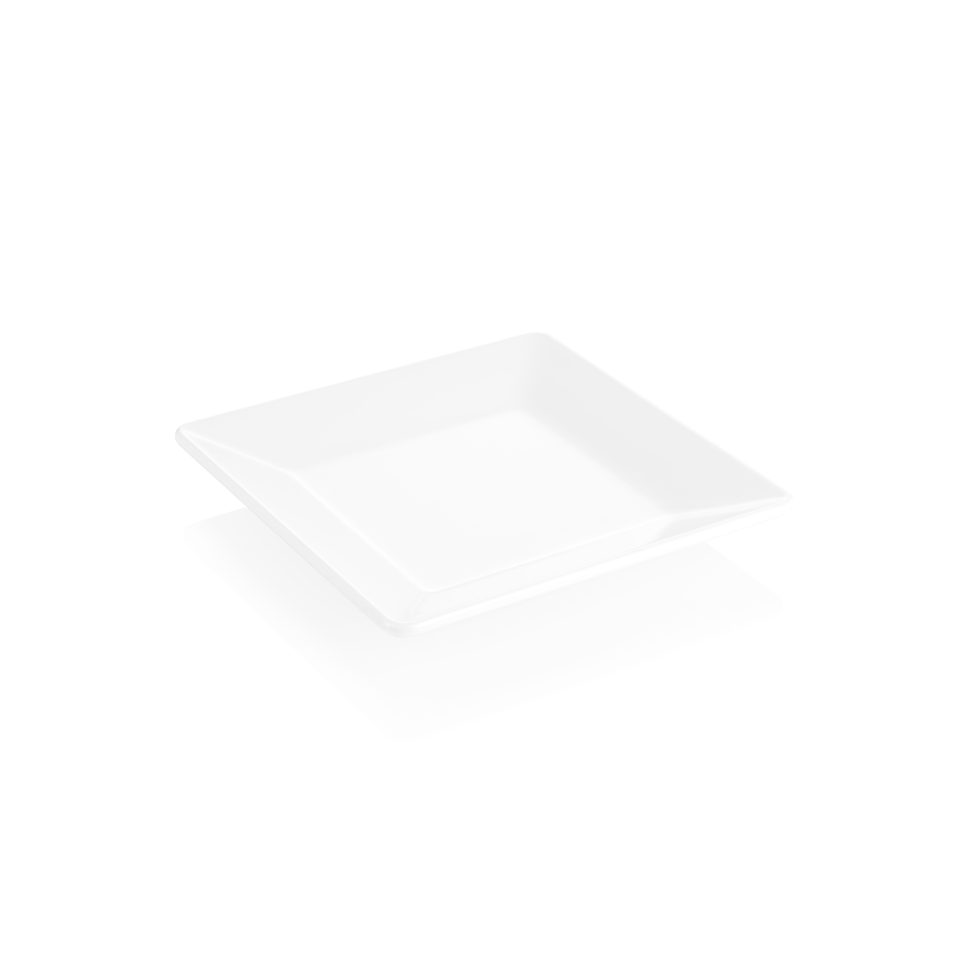 Picture of Day & Night Melamine Plate 21 x 21 cm White - 6701021