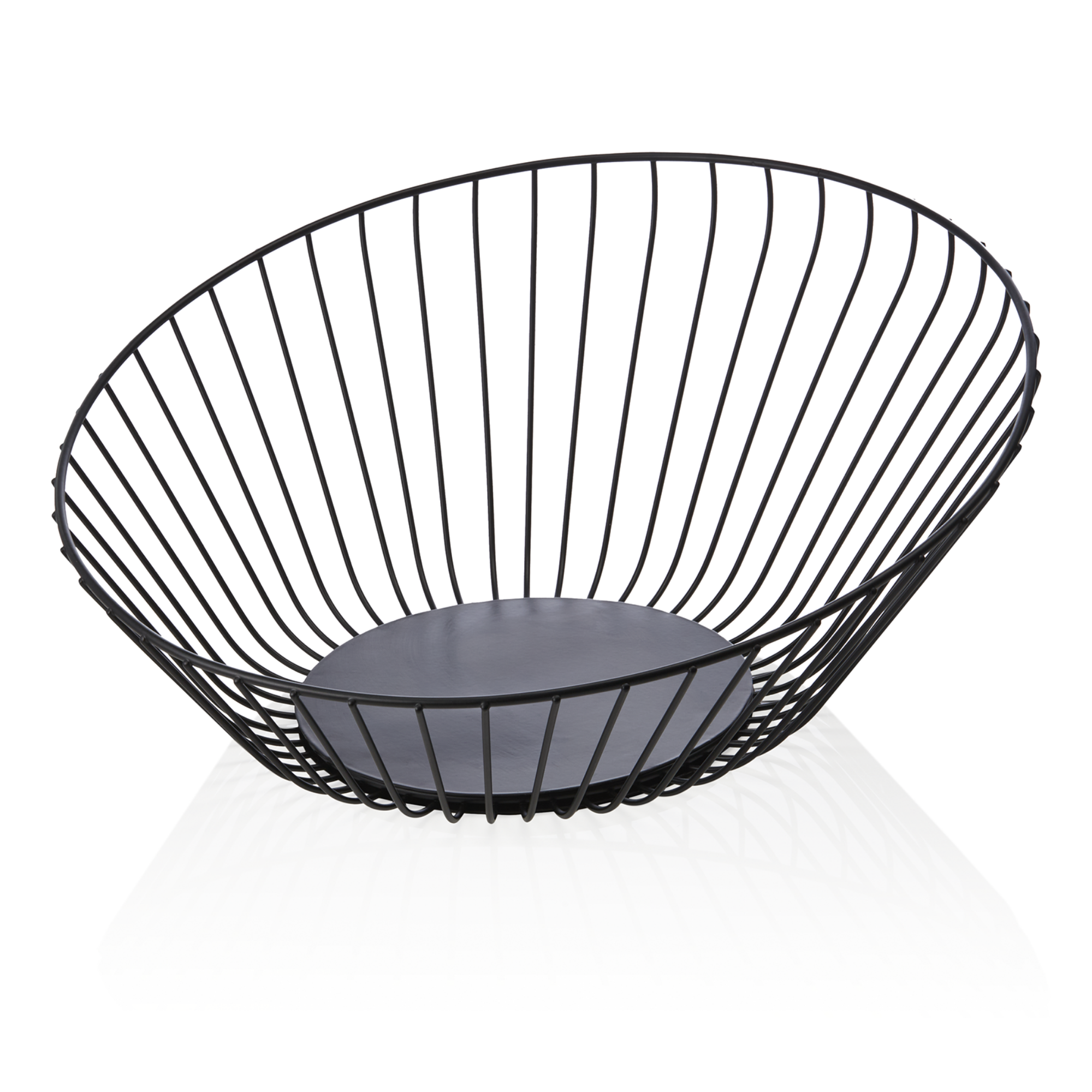 Picture of Was Germany Buffet Basket Black Metal Dia 33 cm Height 13.5 cm - 1437033