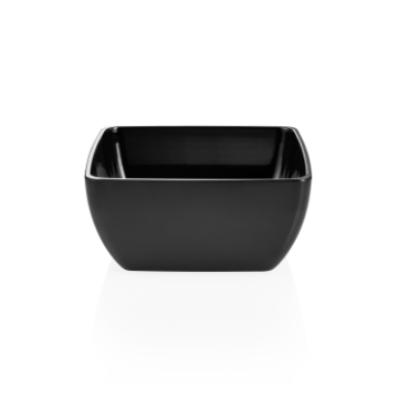 Picture of Day & Night Melamine Bowl Black 19 x 19 cm