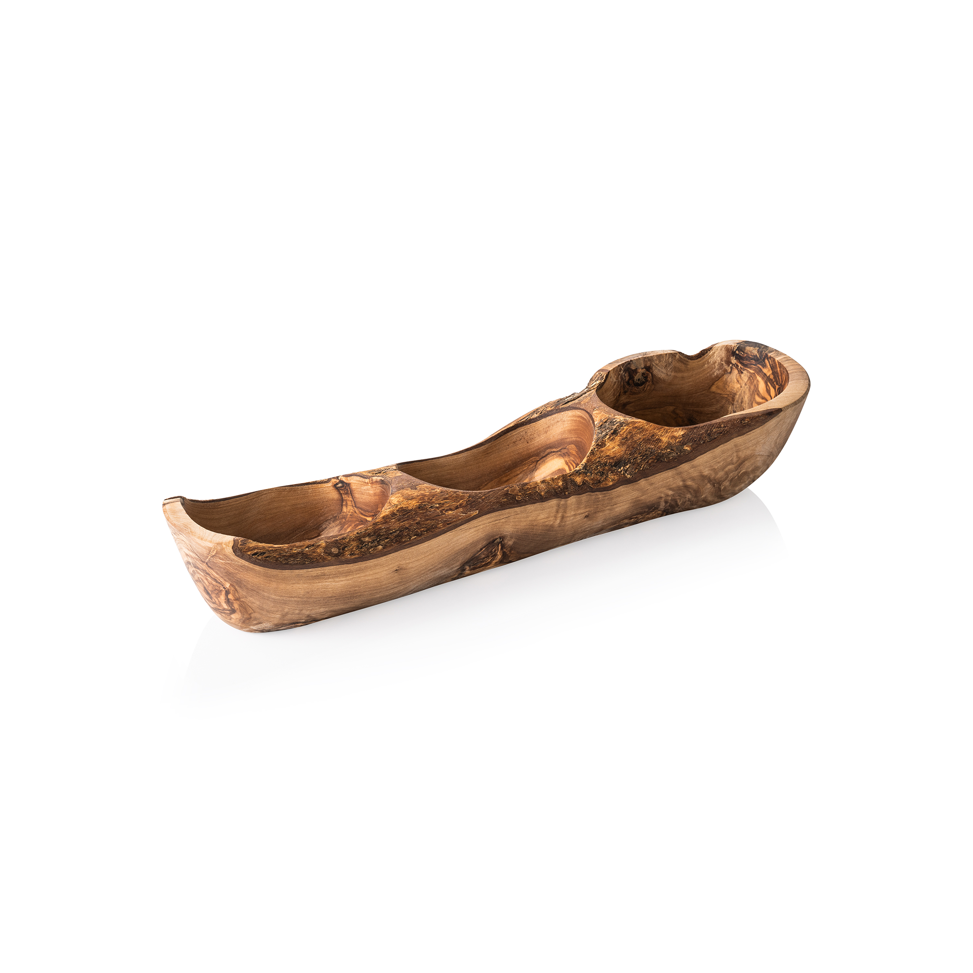Picture of Pure Olive Buffet Bowl Double 35 x 9 cm Olive Wood - 1852035