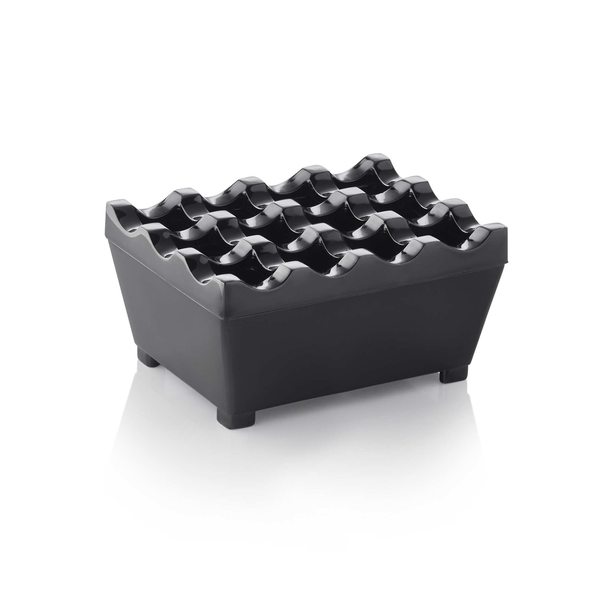 Picture of Was Germany Wind Ashtray Black Chrome-Plated Zinc 9.5x7.5 cm - 1110195