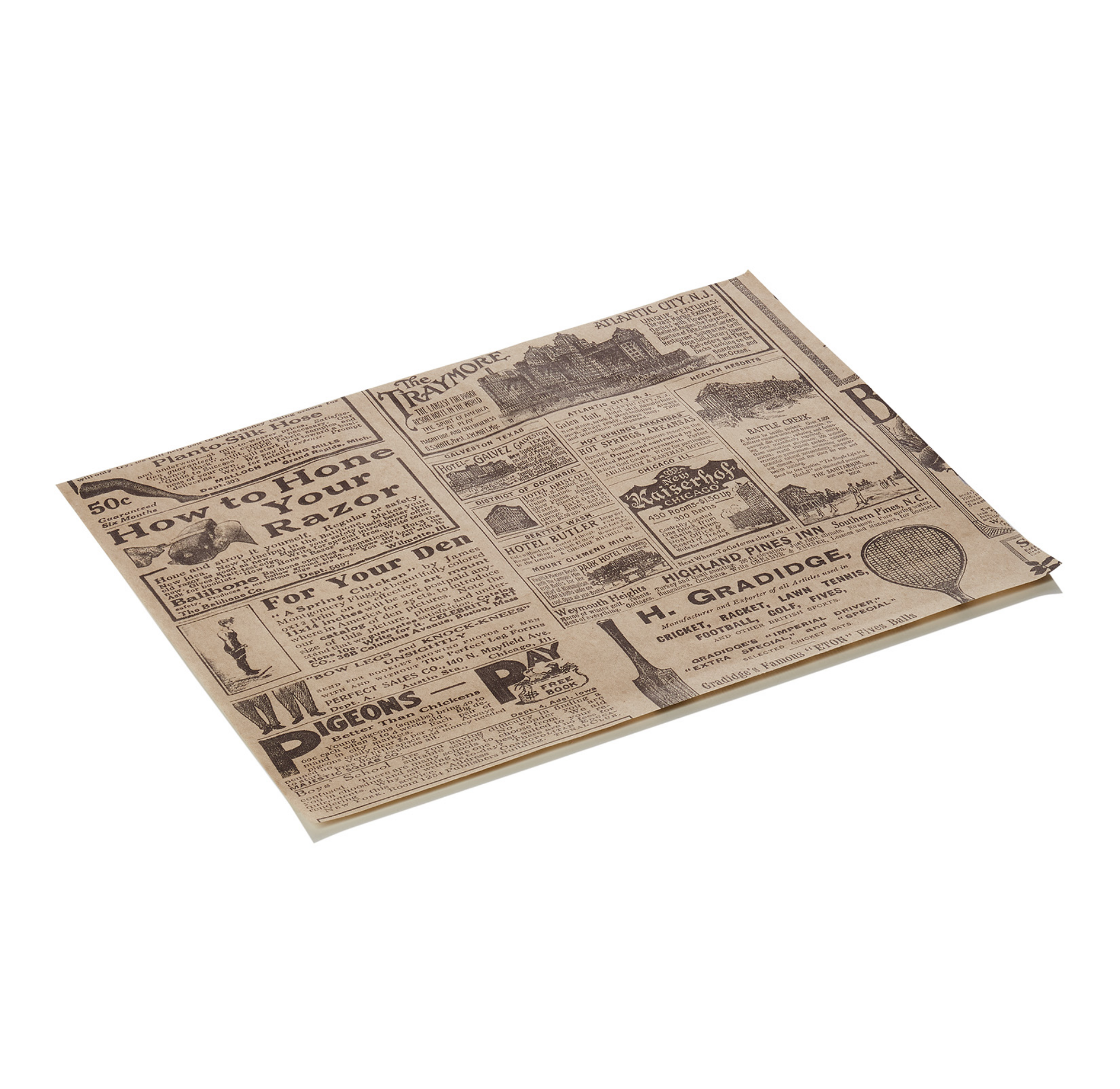 Picture of Was Germany Wrap & Go Greaseproof Burger Paper 25 x 20 cm Pack of 1000 - 9995125
