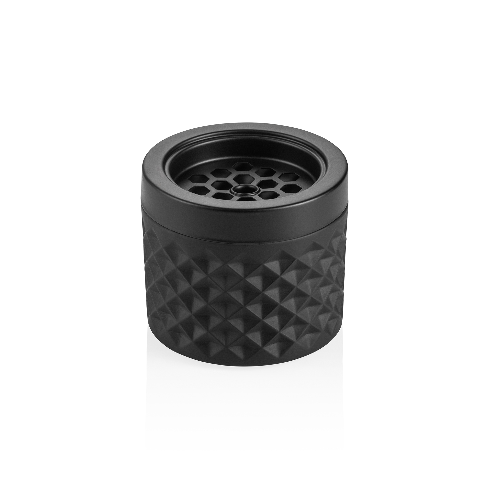 Picture of Was Germany Wind Ashtray Black Glass Metal Dia 9.5 cm - 1119009