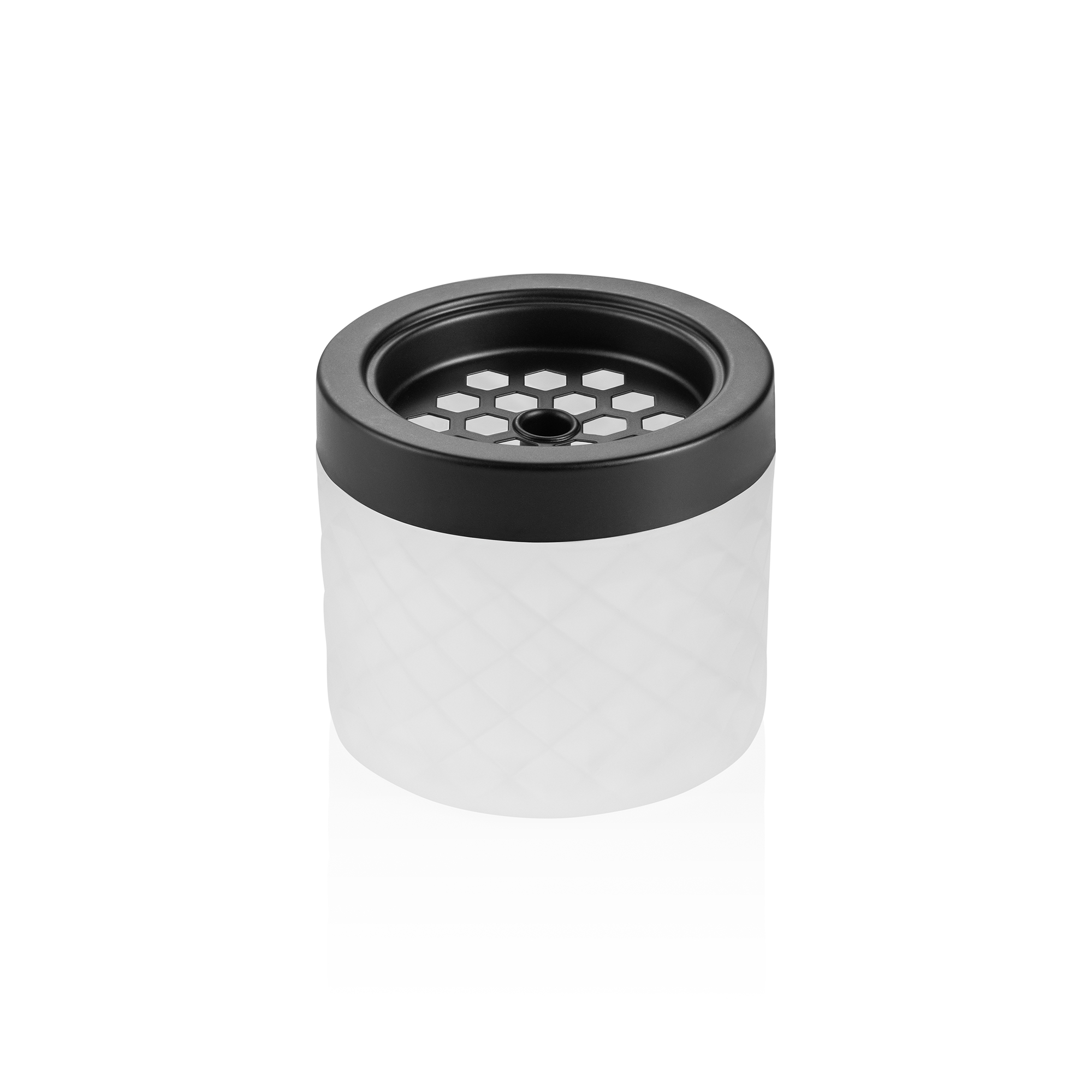 Picture of Was Germany Wind Ashtray White Glass Metal Dia 9.5 cm - 1119109