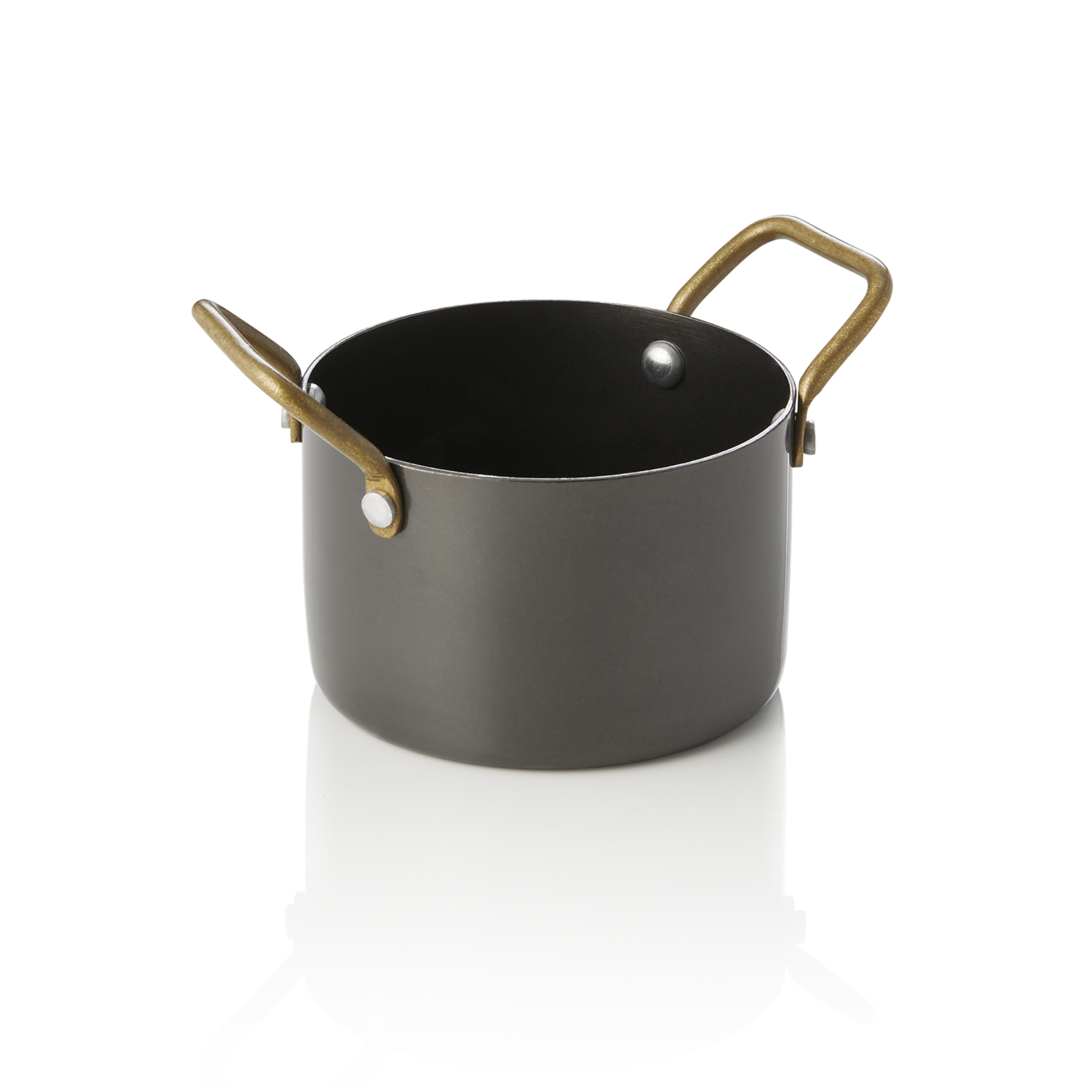 Picture of Steel & Style Serving Dish 310 ml Black Brass Handles - 2046109