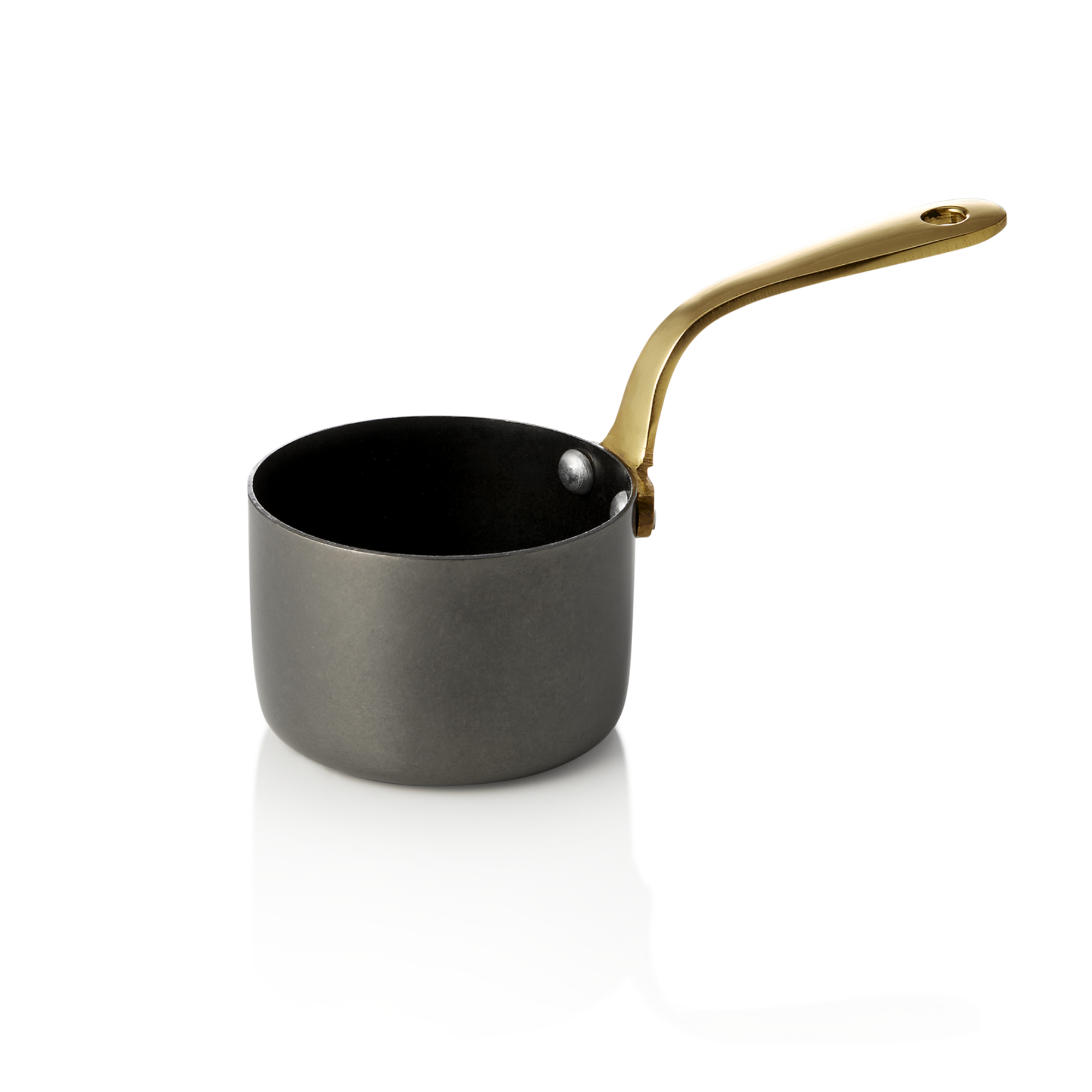 Picture of Steel & Style Serving Dish Brass Handle 140 ml Dia 7 cm Black - 2045107