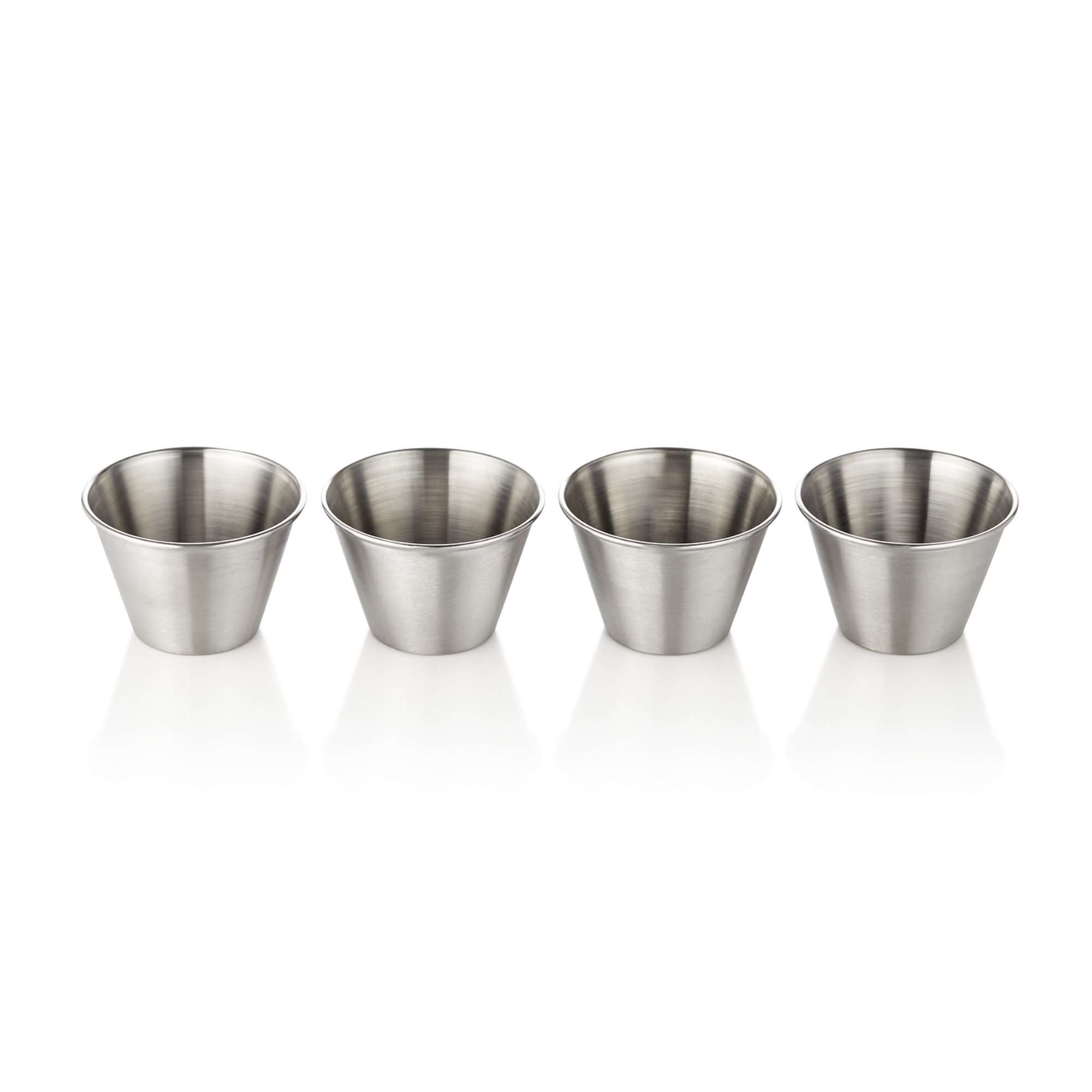 Picture of Was Germany Dip Bowl Set Chrome Nickel Steel 80ml Dia 7cm Pack of 4 - 4010004