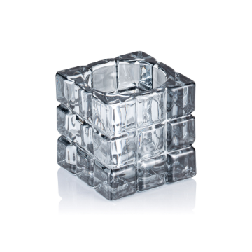 Picture of YUYU Cube Smoke Grey Glass LED Table Lamps Pack of 6
