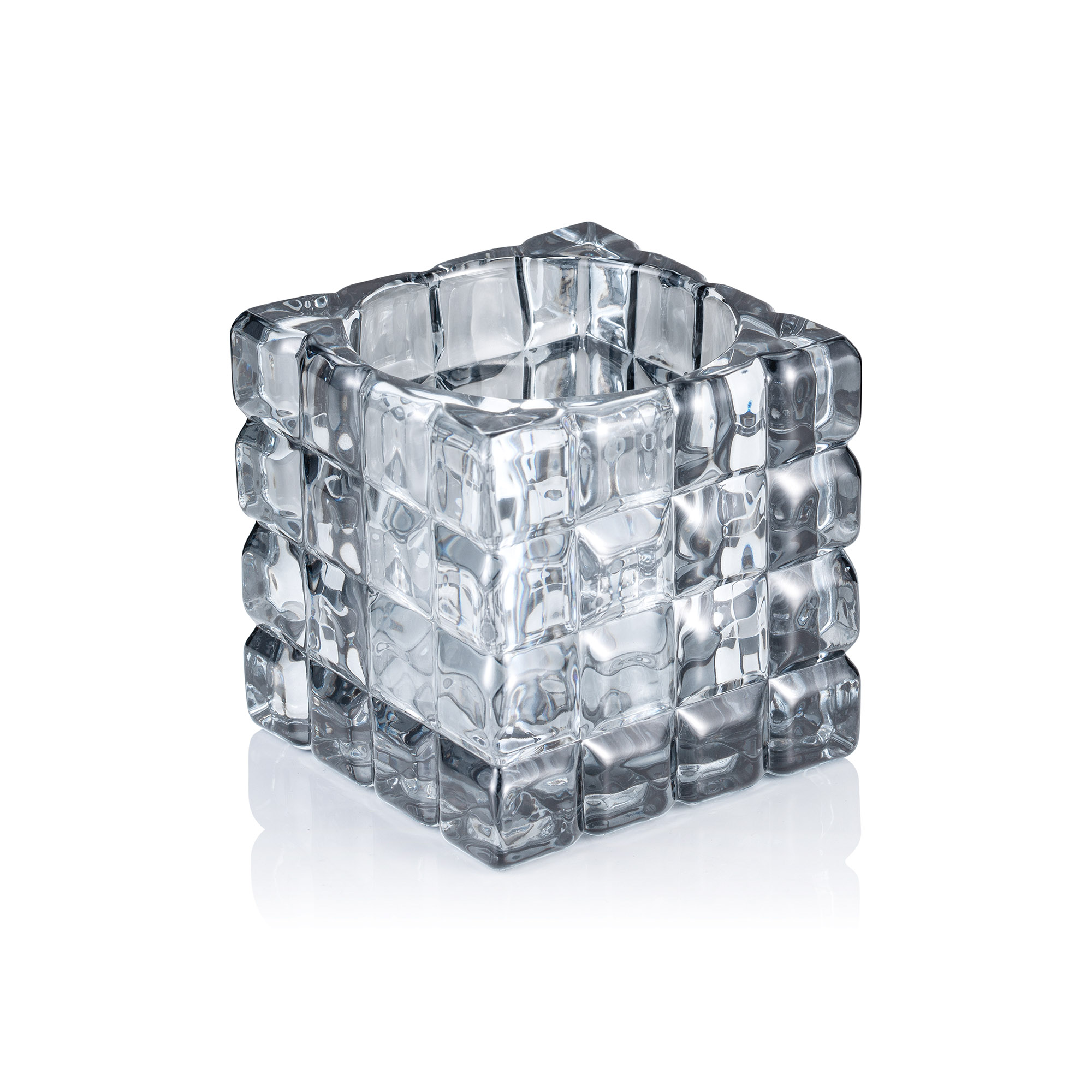 Picture of YUYU Cube Smoke Grey Glass LED Table Lamps Pack of 15 - 4112109