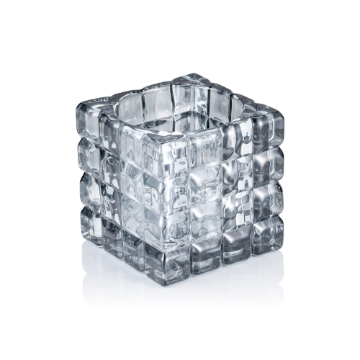 Picture of YUYU Cube Smoke Grey Glass LED Table Lamps Pack of 15