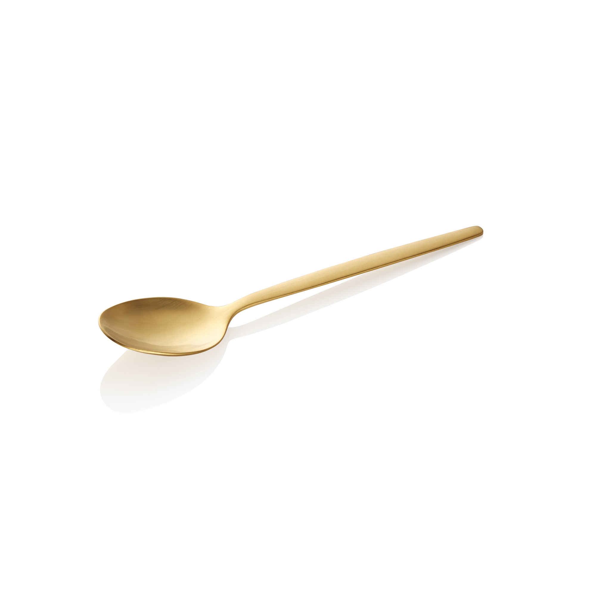 Picture of Alex Gold Dessert Spoon Set, Gold Matt PVD Coating, Pack of 12 - 1612305