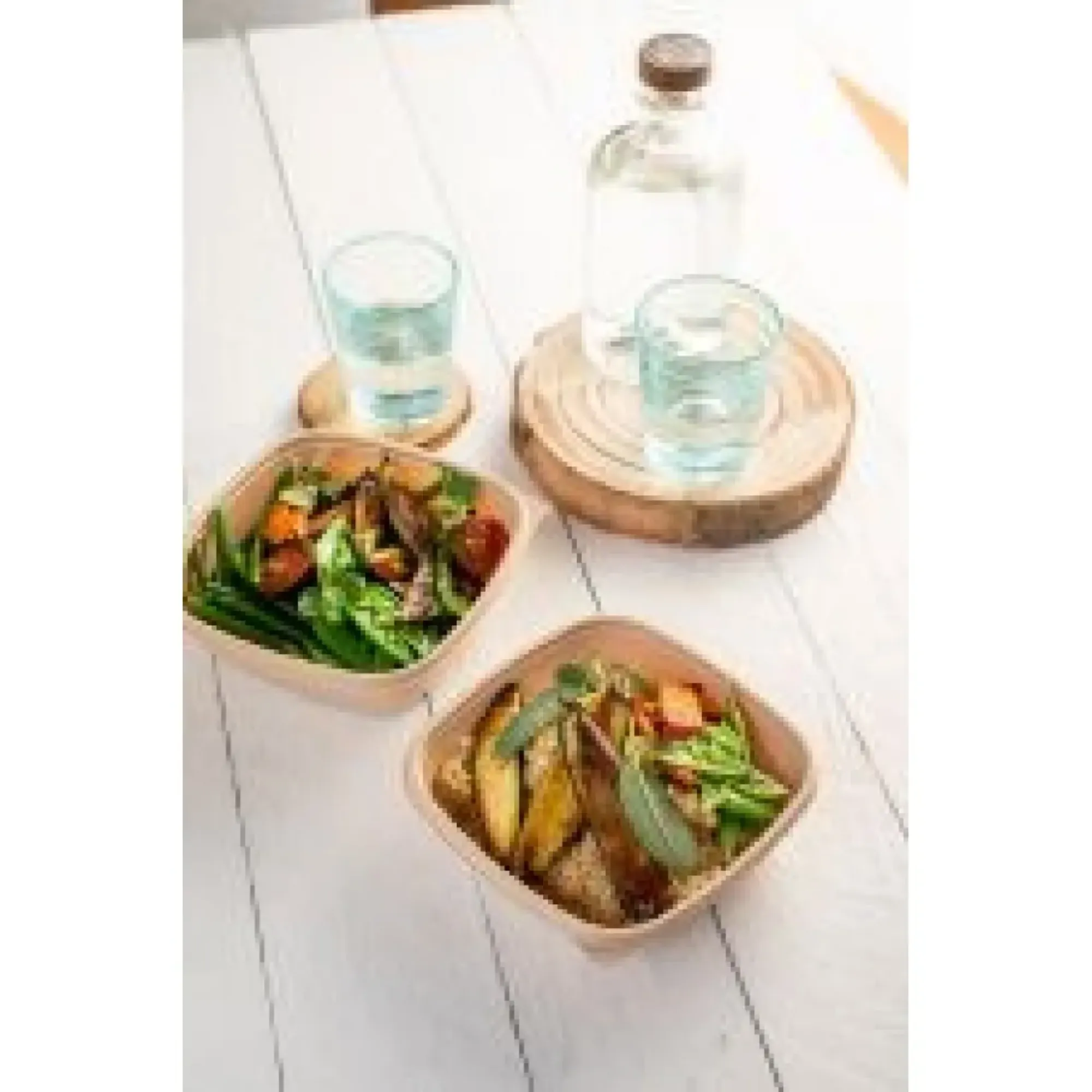 Picture of Sabert 500ml Mocha Square Bowl X 300