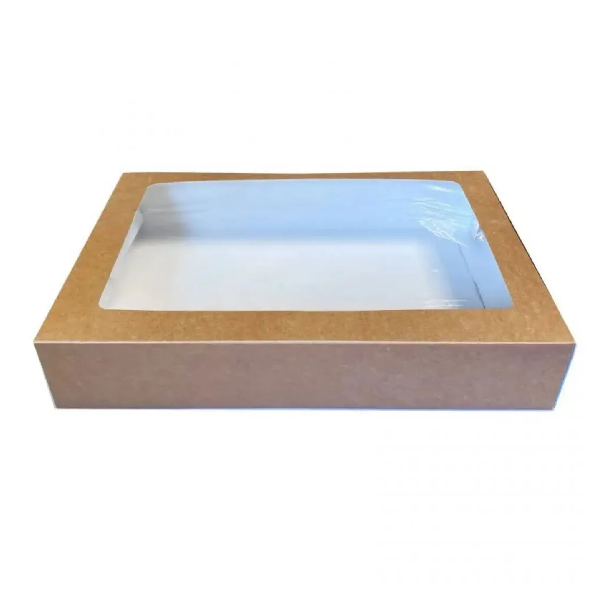 Picture of Kraft Platter Box + Pla Window & Insert X 25 (35 X 24 X 8 Cm)