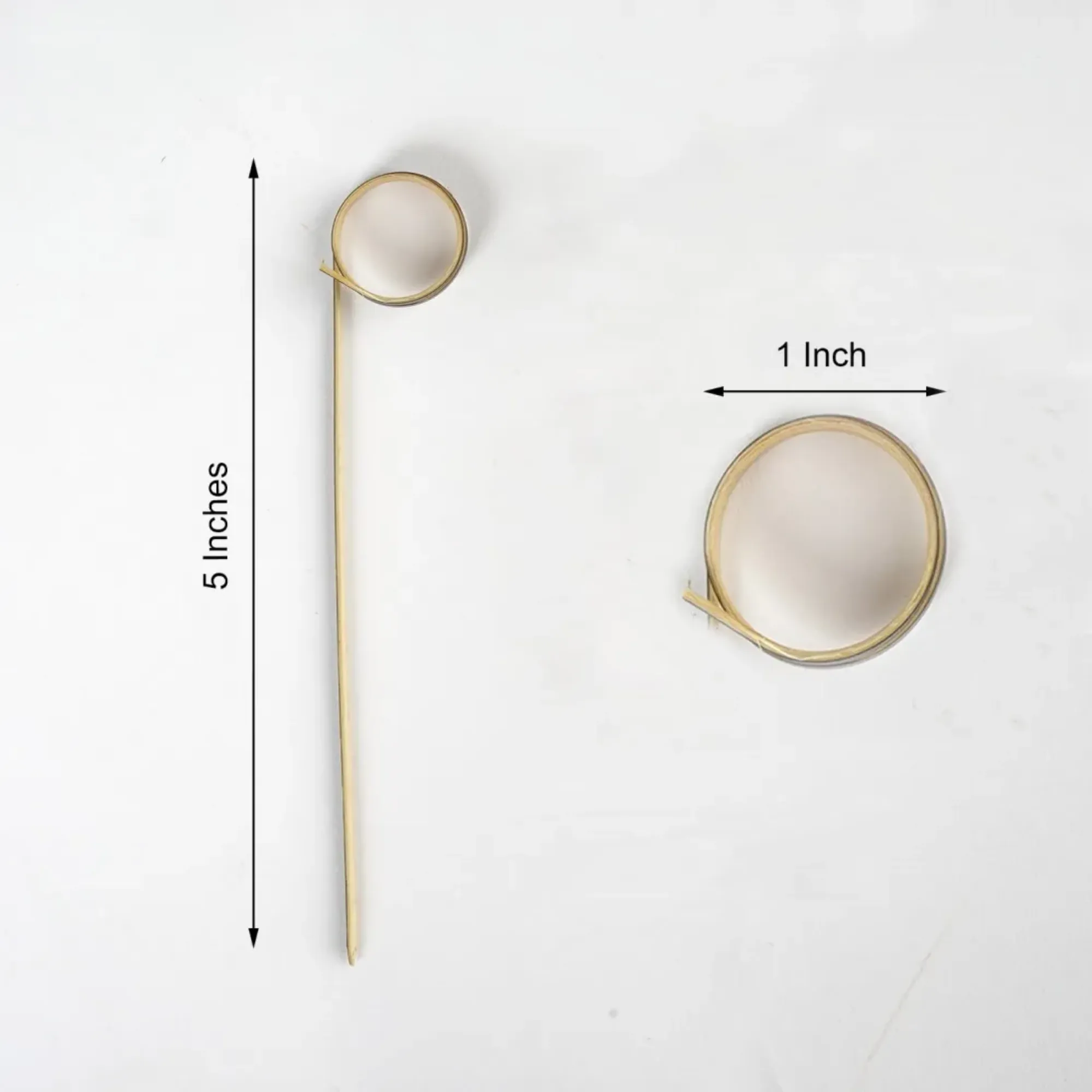 Picture of Curly Black Bamboo Skewer 4.75'' X 100