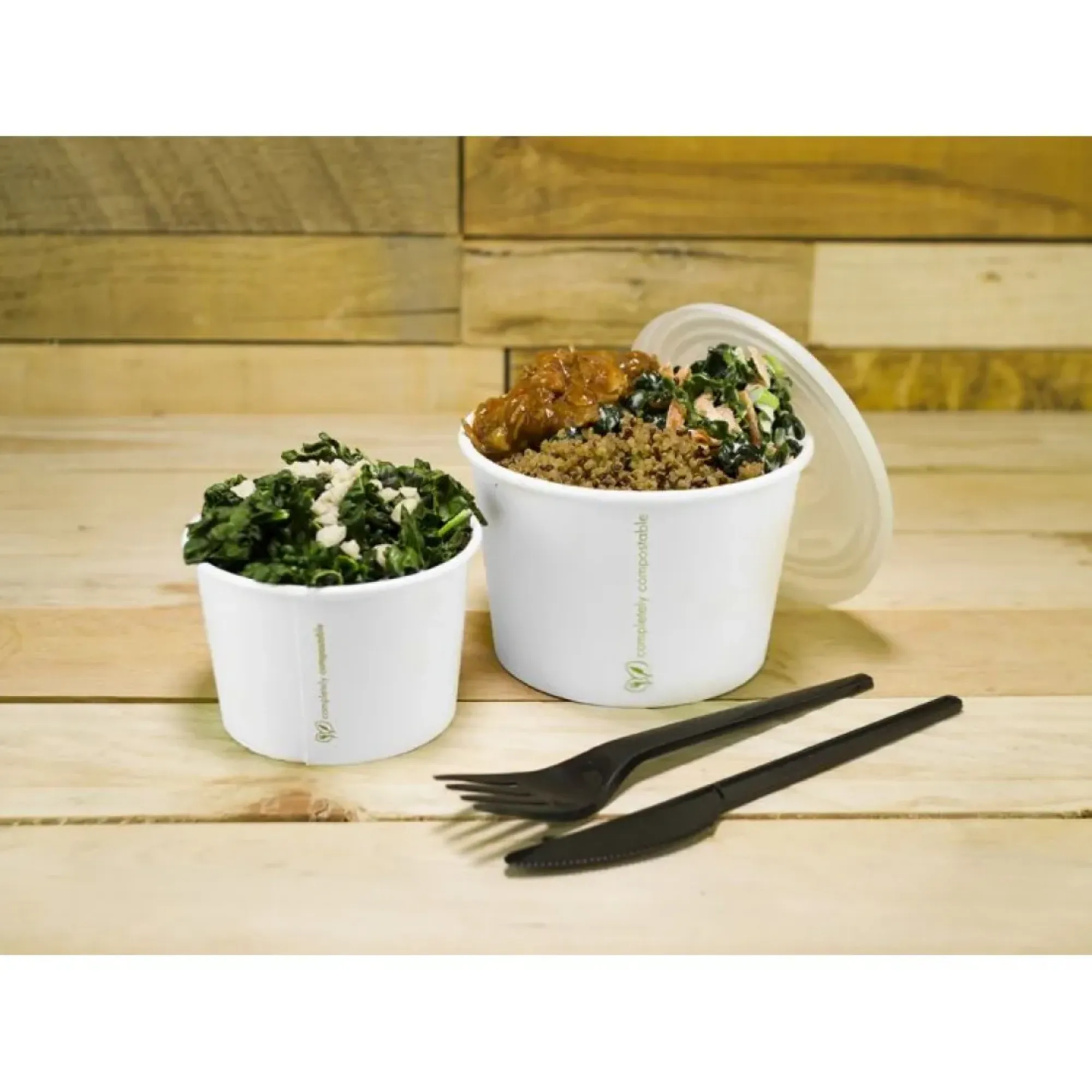 Picture of Compostable 12oz White Soup Container X 500