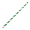 Picture of Bio Straws Green Stripe Paper 8'' X 250 - 77762649