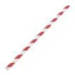 Picture of Bio Wrapped Red White Paper Straws 8'' X 100 - 77762646