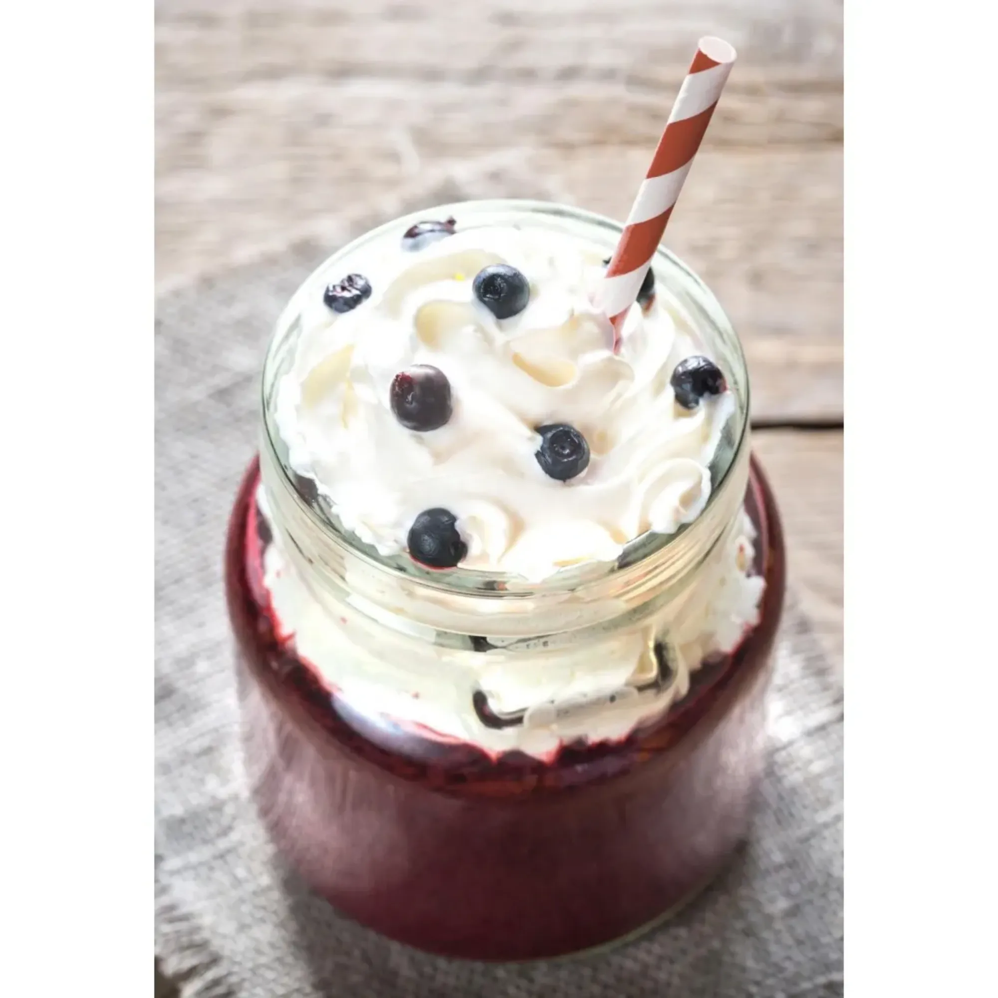 Picture of Bio Wrapped Red White Paper Straws 8'' X 100