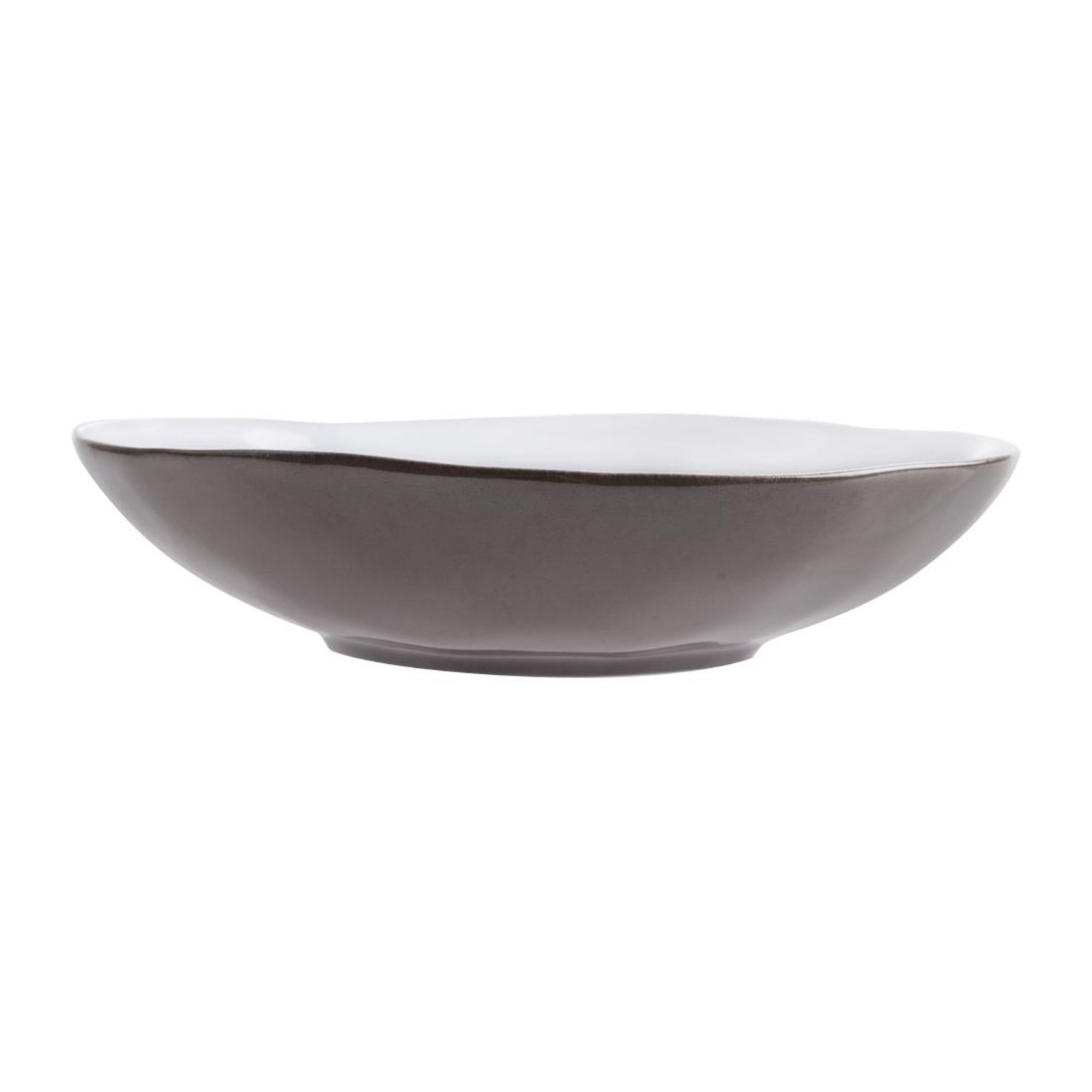 Picture of Olympia Raw Recycled Clay Charcoal Coupe Bowls 230mm (6 Pack)
