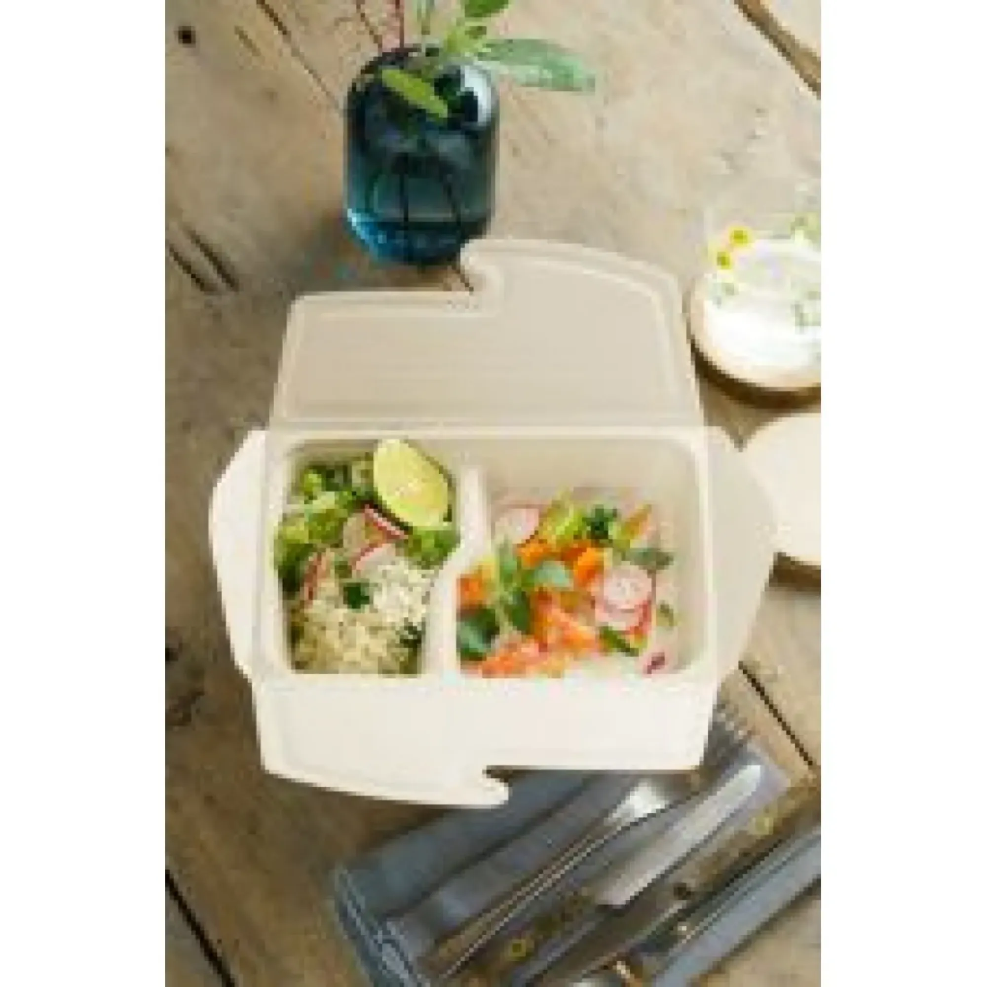 Picture of Bepulp 2 Part Meal Box 500/300ml X 150