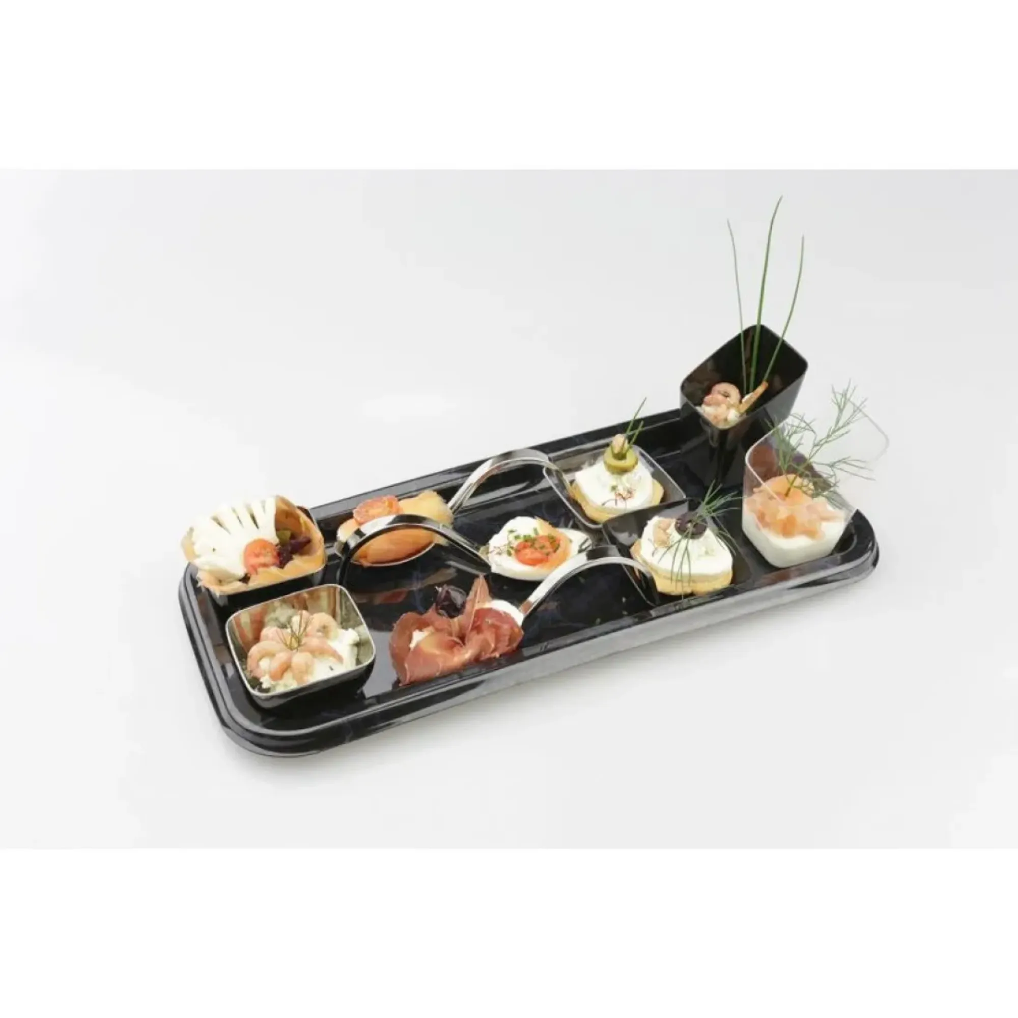 Picture of Sabert Black Platter Med+ Lid X25 (46x30cm)