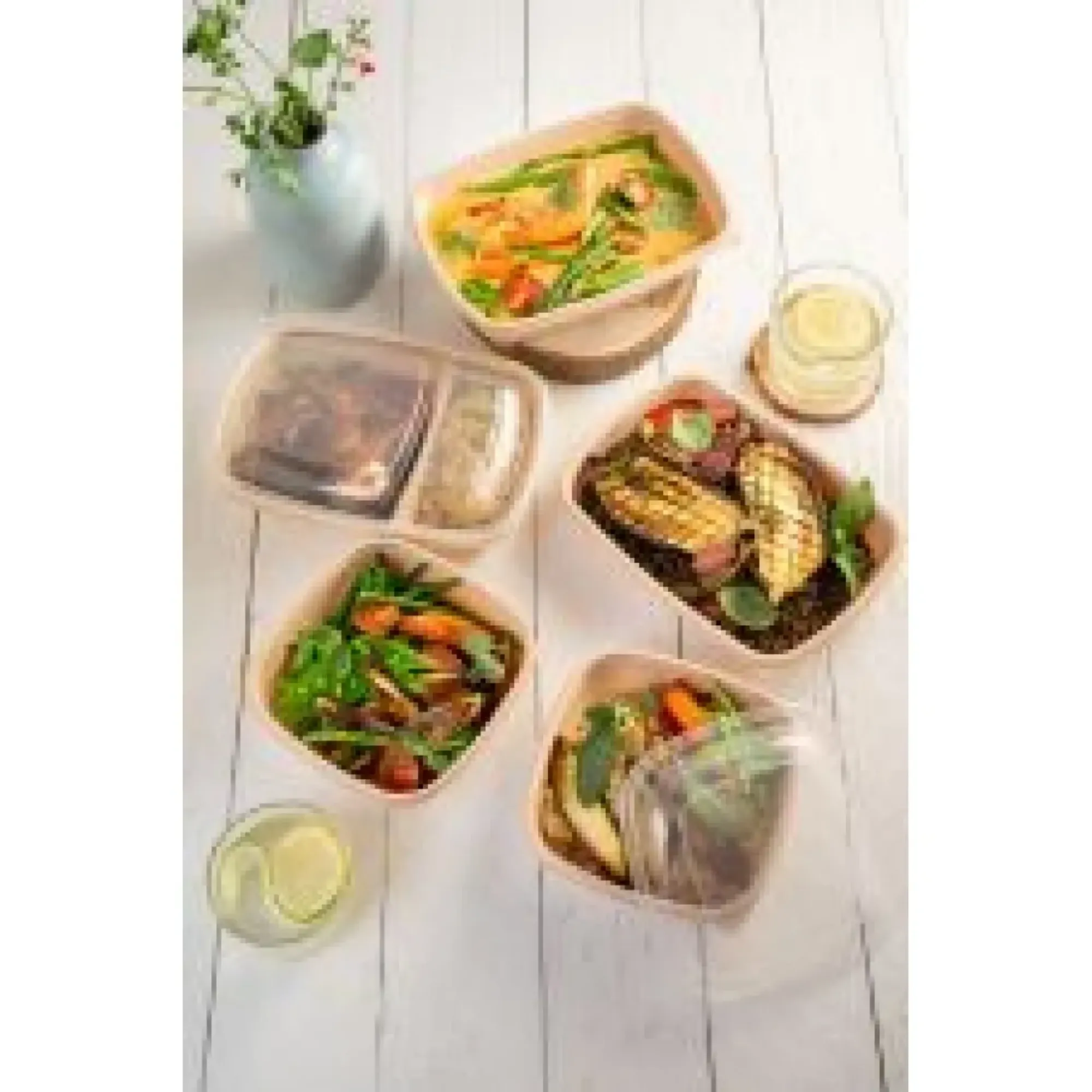 Picture of 2 Part 600/300ml Mocha Container X 300