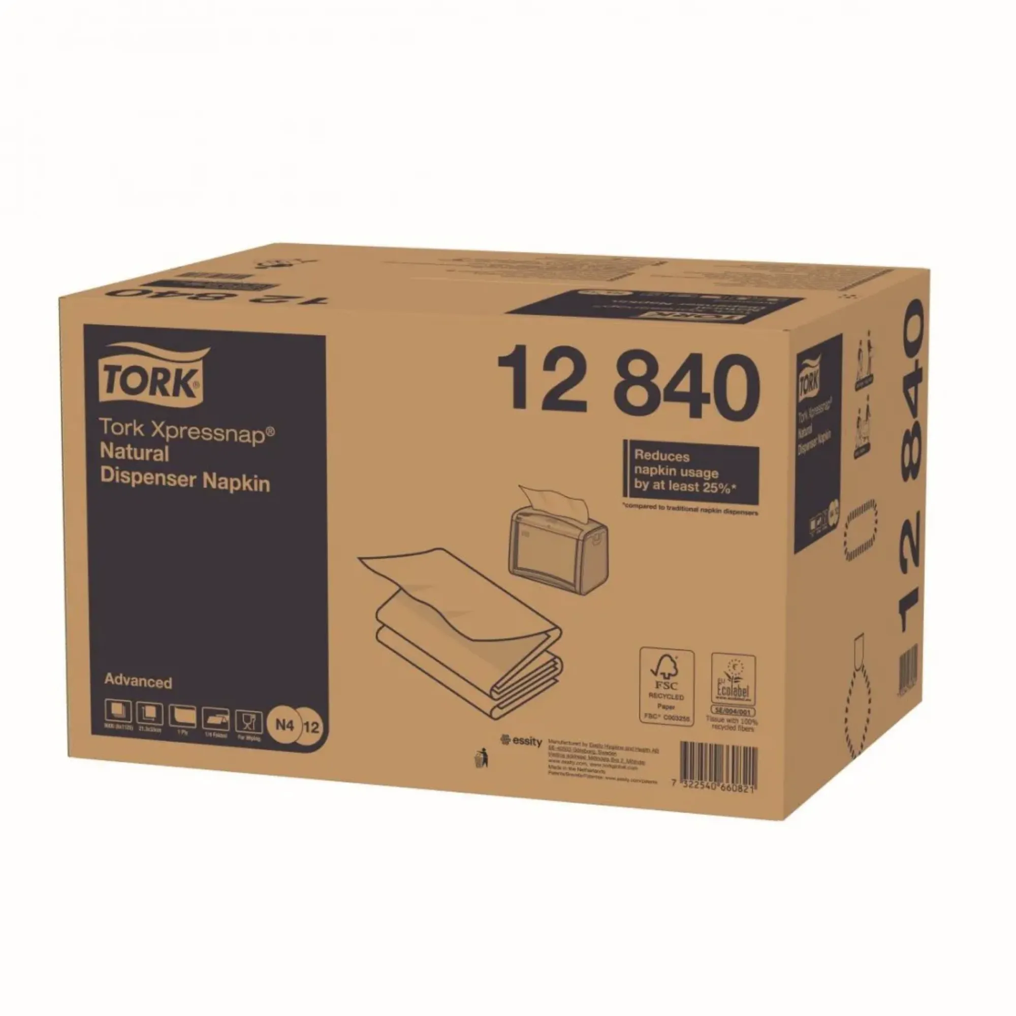 Picture of Tork Xpressnap Natural N4 Napkin X 9000