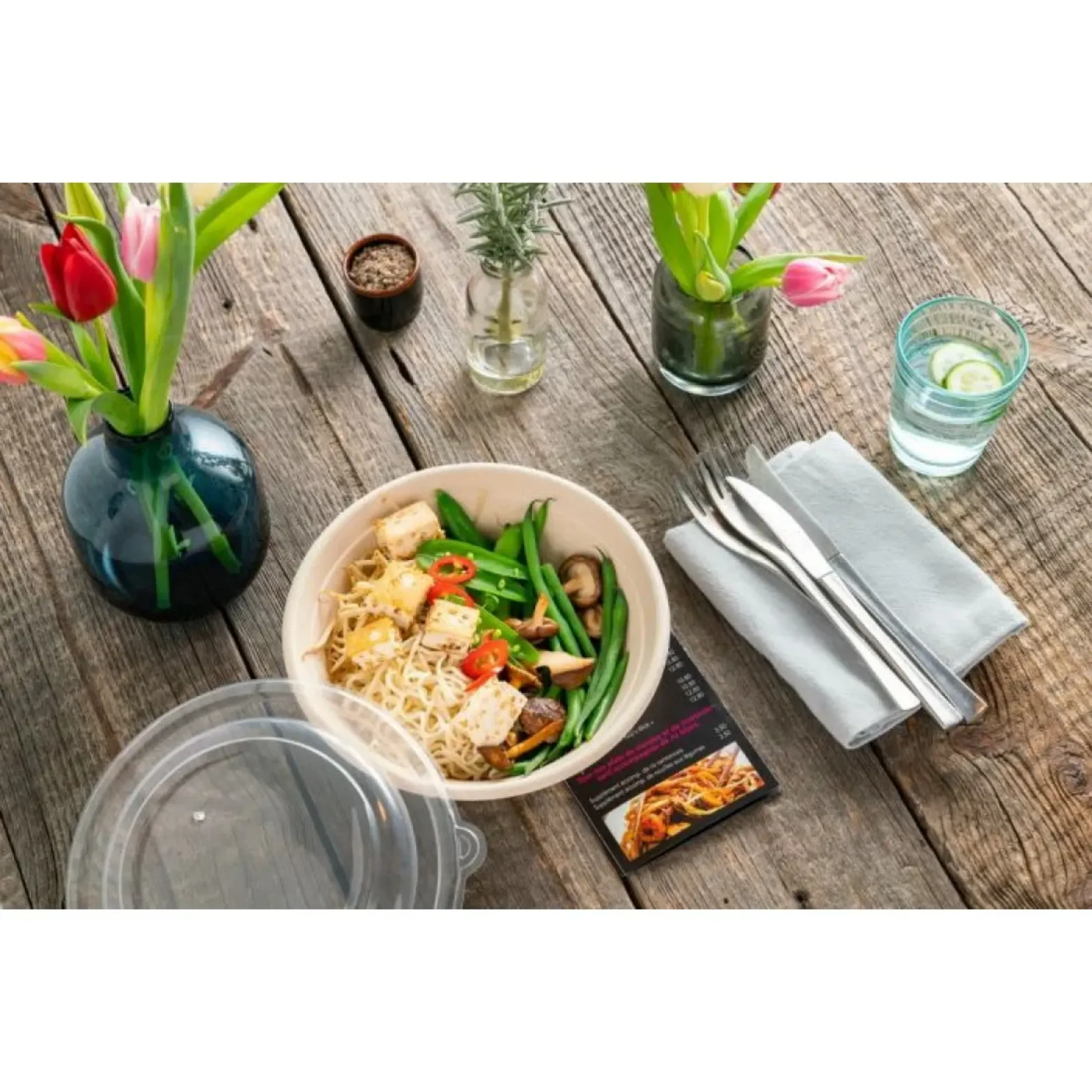 Picture of Pet Lid Bepulp 750-1500ml Bowls X 150