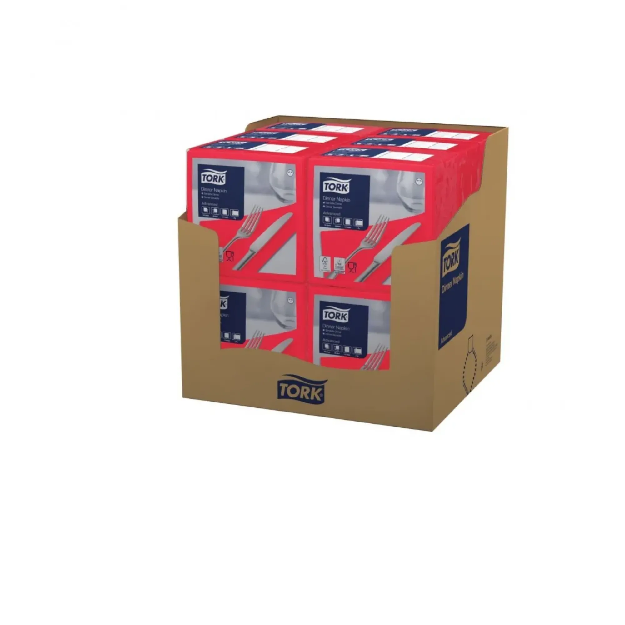 Picture of Tork Red 39/2 Dinner Napkin X 1800