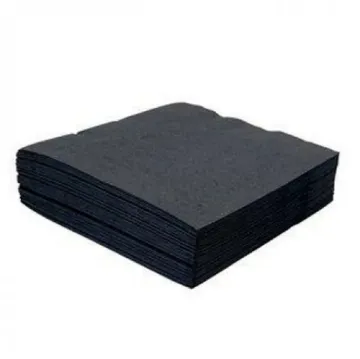 Picture of Dinner Napkin Black 40/2 8 Fold X 2000
