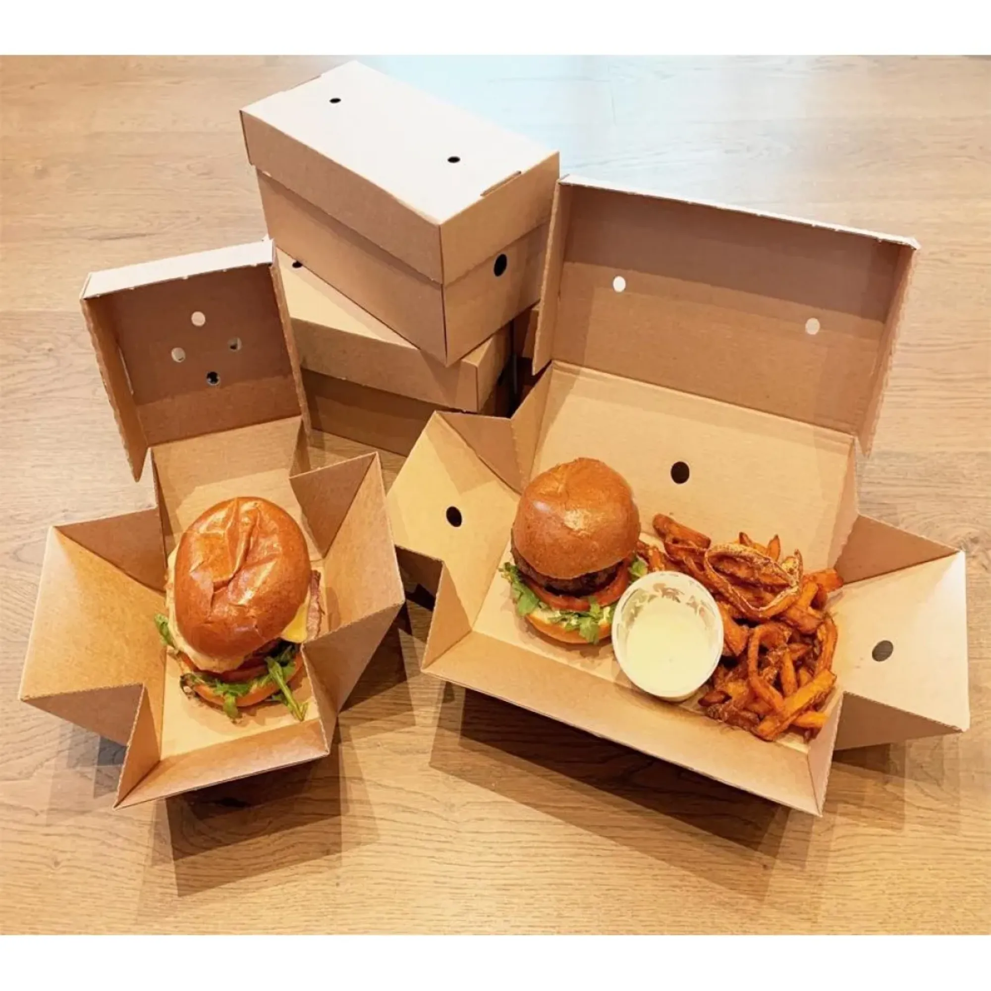 Picture of Corrugated Large Premium Burger Box X 100